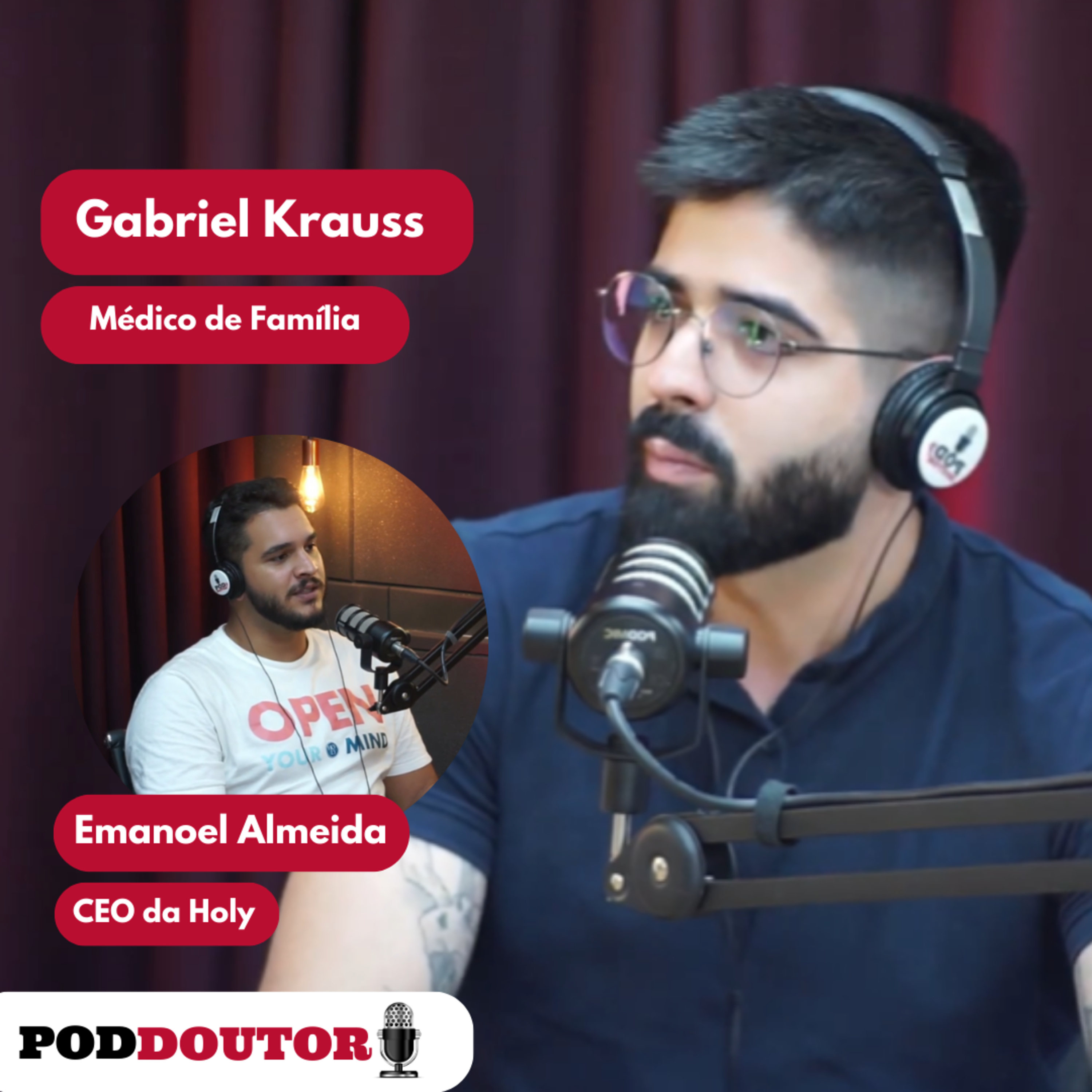 PodDoutor #266 - Emanoel Almeida e Gabriel Krauss episode artwork