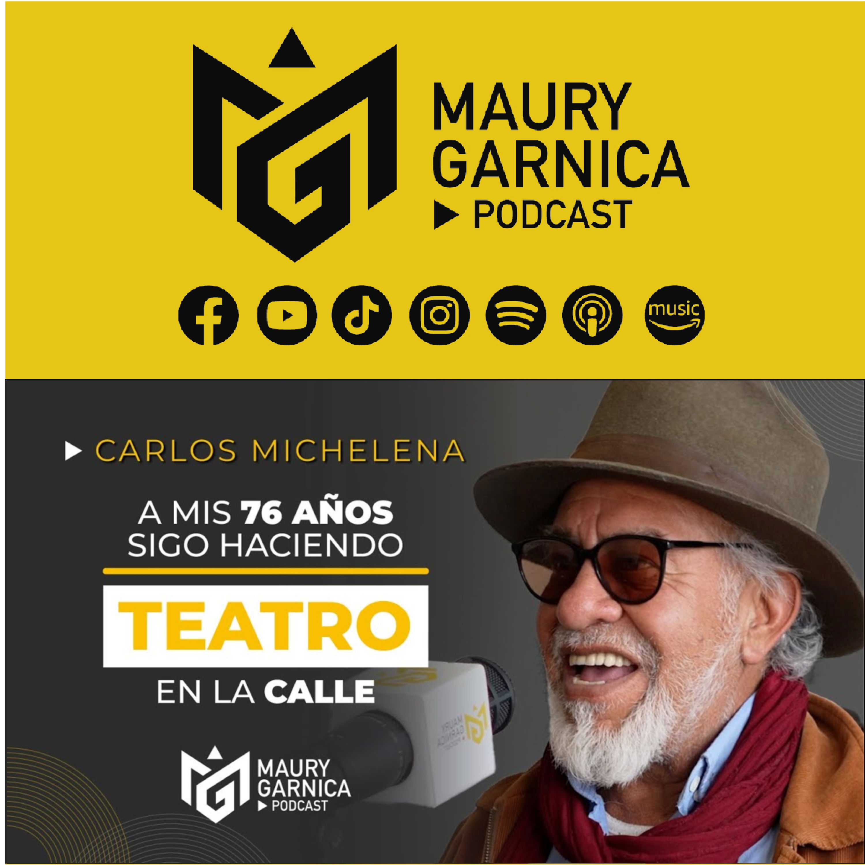 A mis 76 AÑOS sigo haciendo TEATRO en la CALLE @carlosmichelenaelmiche662 ​