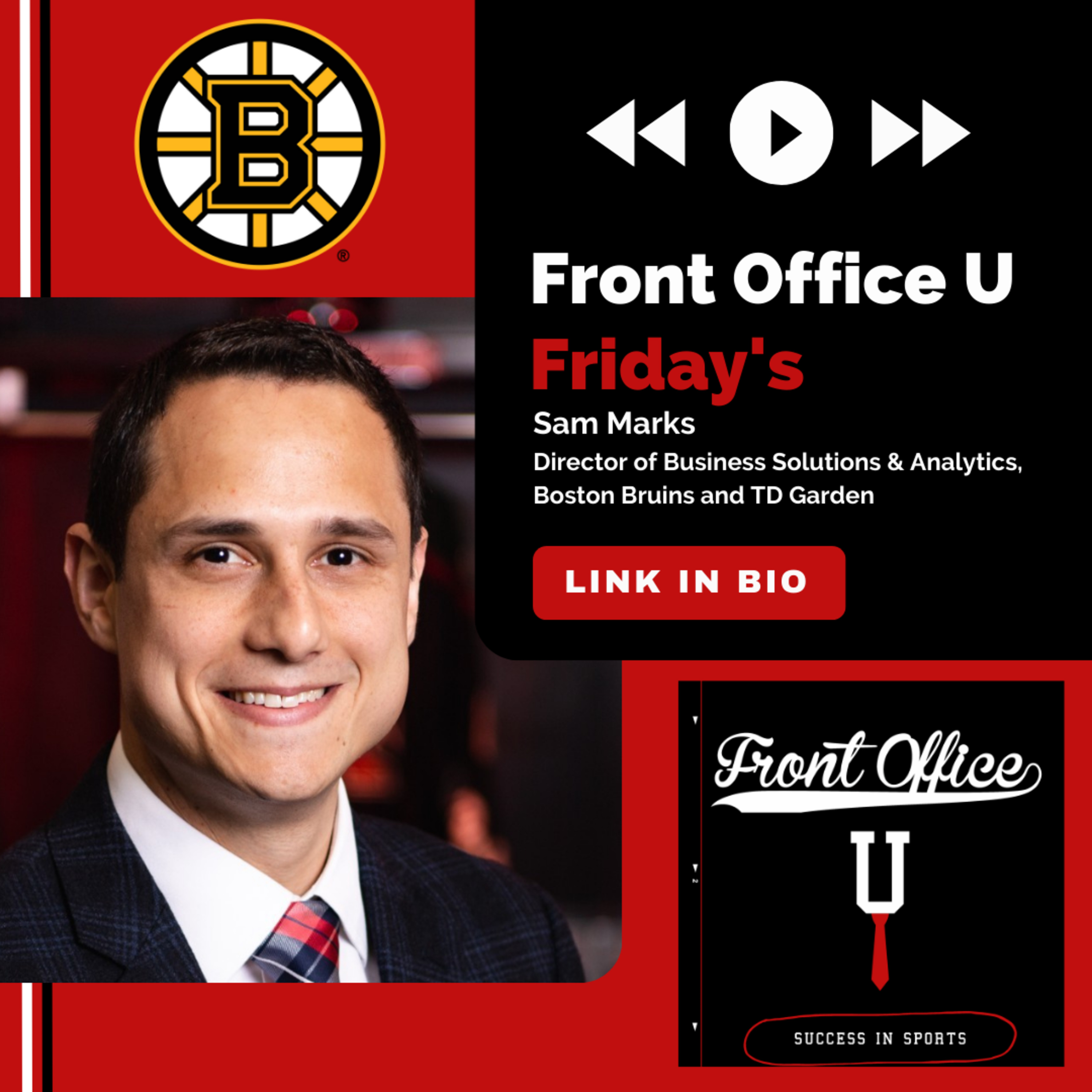 Sam Marks | Director of Business Solutions & Analytics, Boston Bruins and TD Garden episode artwork