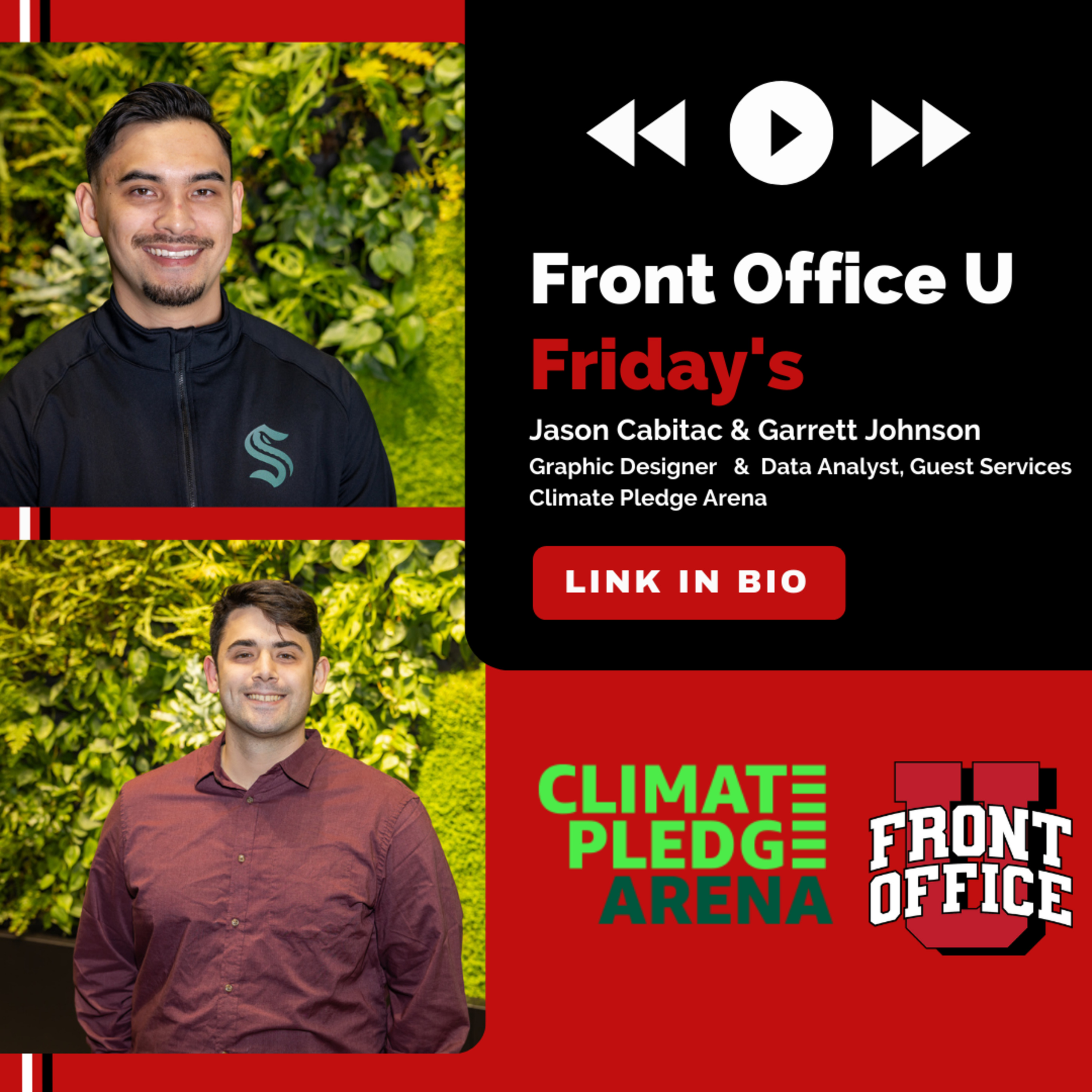 Jason Cabitac & Garrett Johnson | Graphic Designer & Guest Services Data Analyst at Climate Pledge Arena  episode artwork