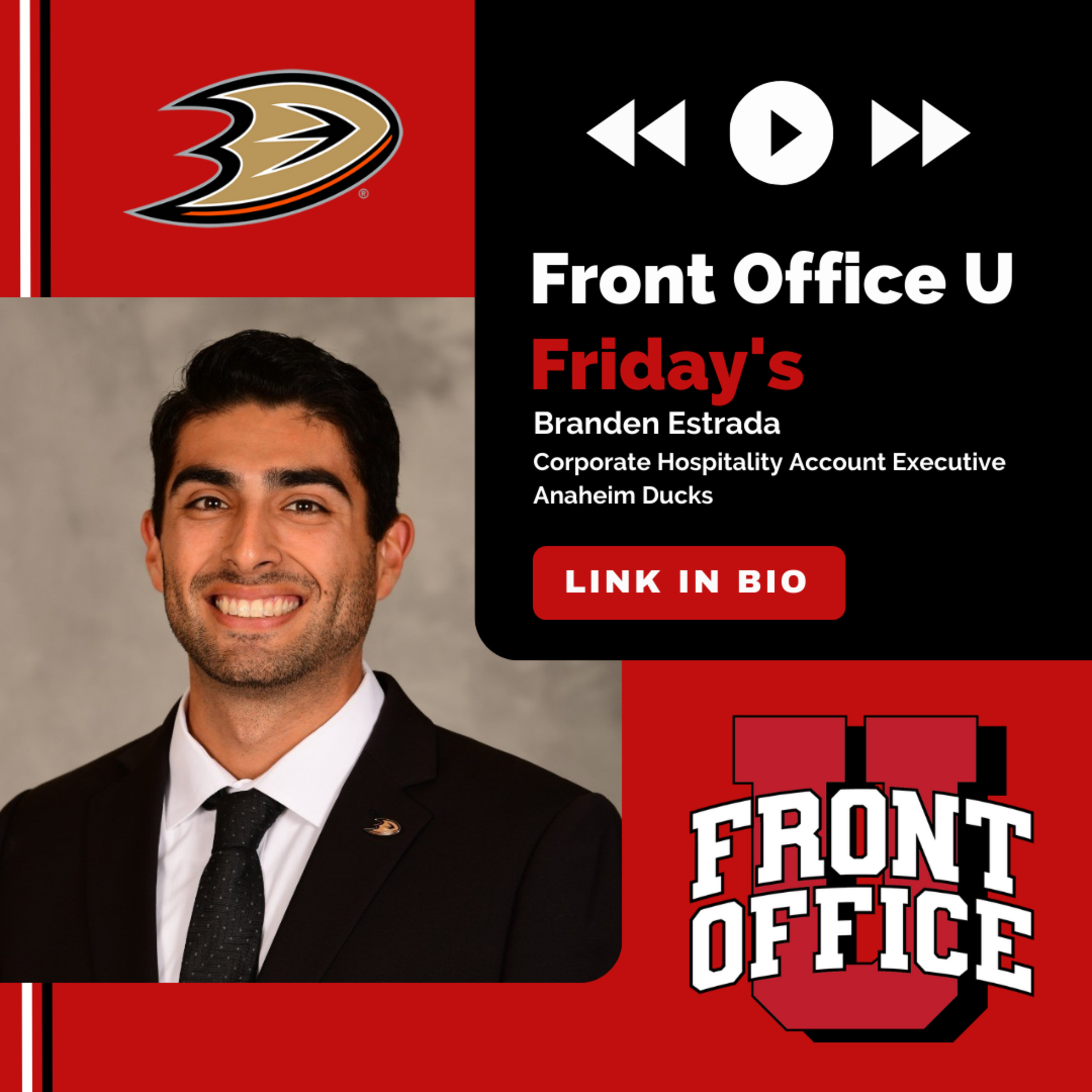 Branden Estrada | Corporate Hospitality Account Executive, Anaheim Ducks episode artwork