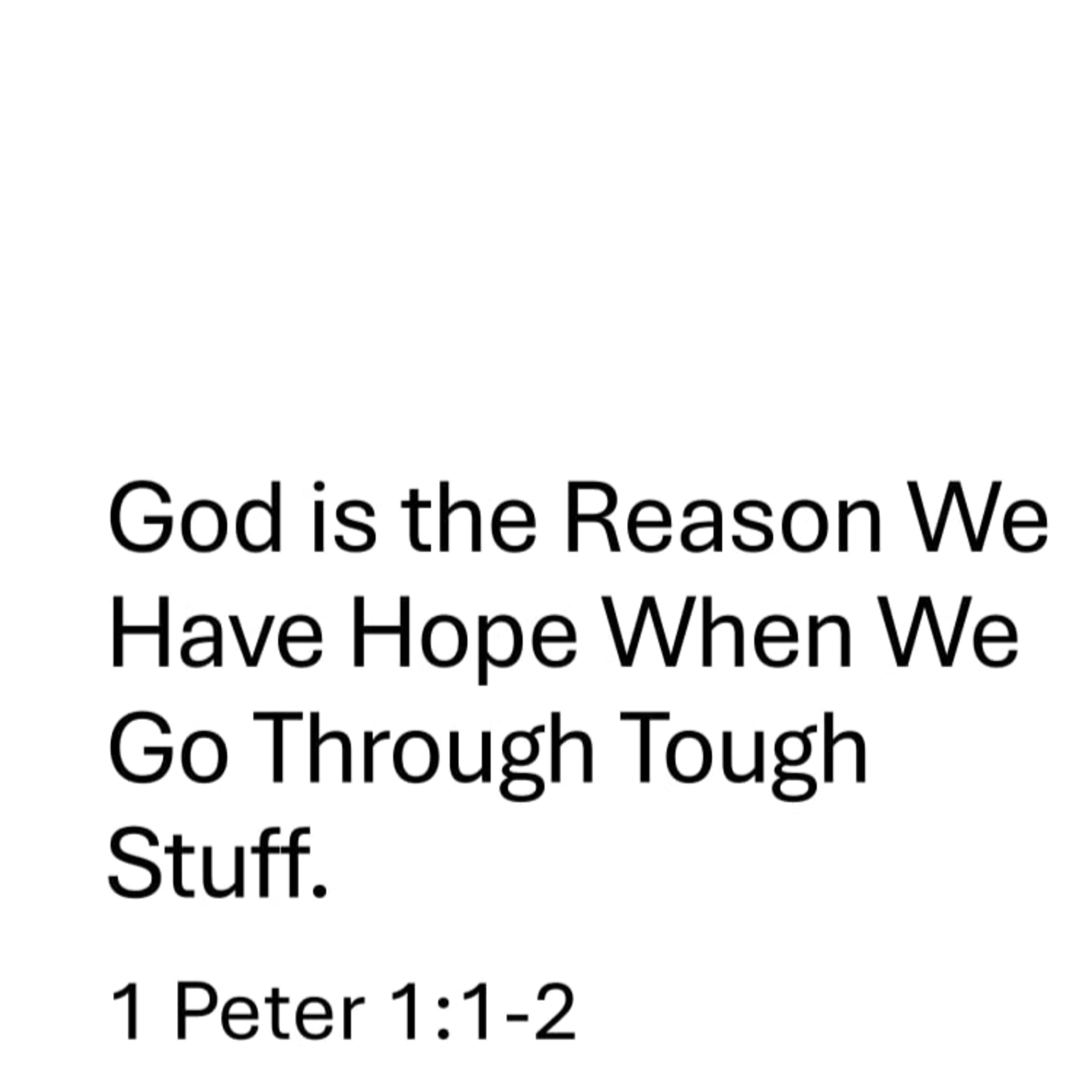 God is the Reason We Have Hope - 1 Peter 1:1–2 episode artwork