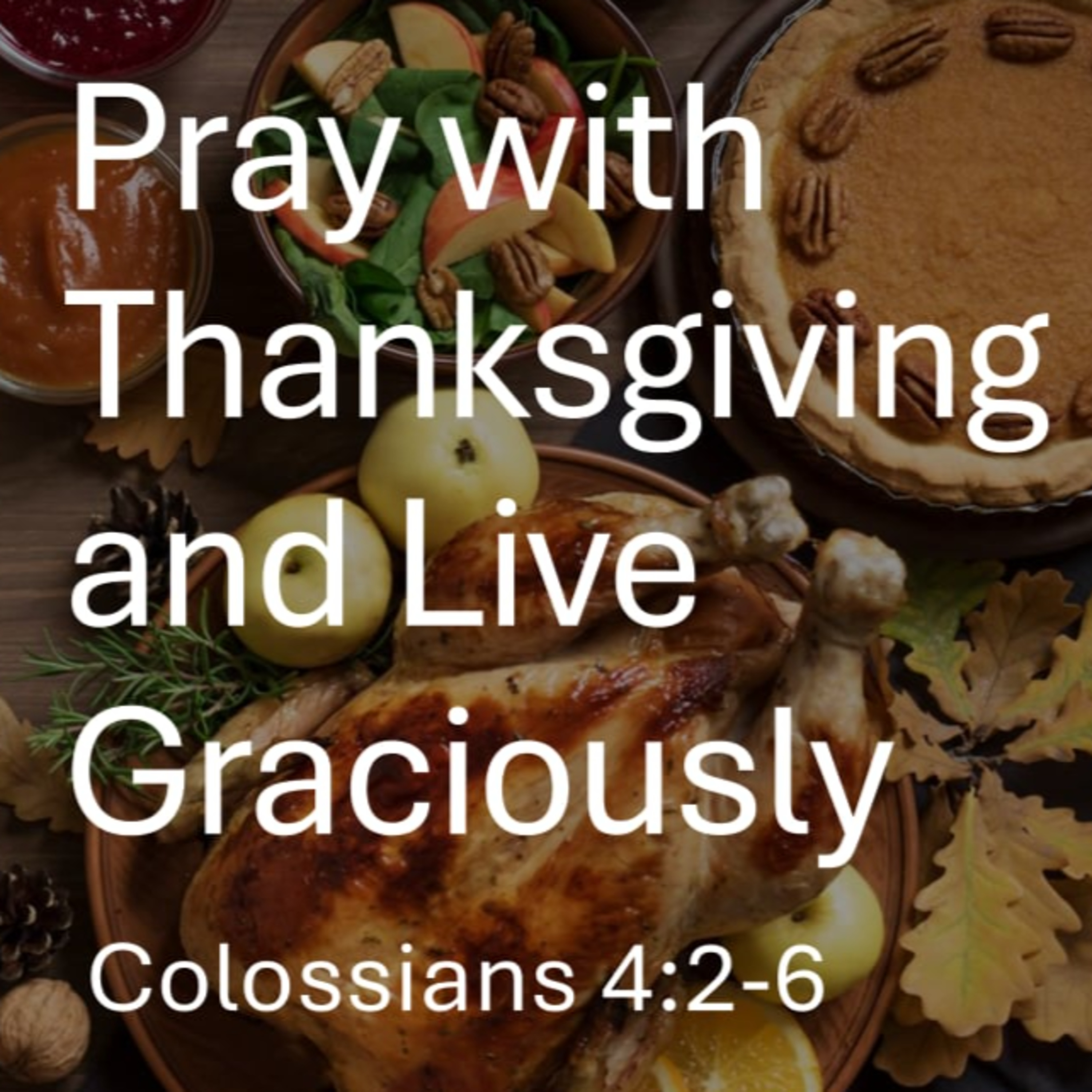 Pray with Thanksgiving and Live Graciously - Colossians 4:2-6 episode artwork