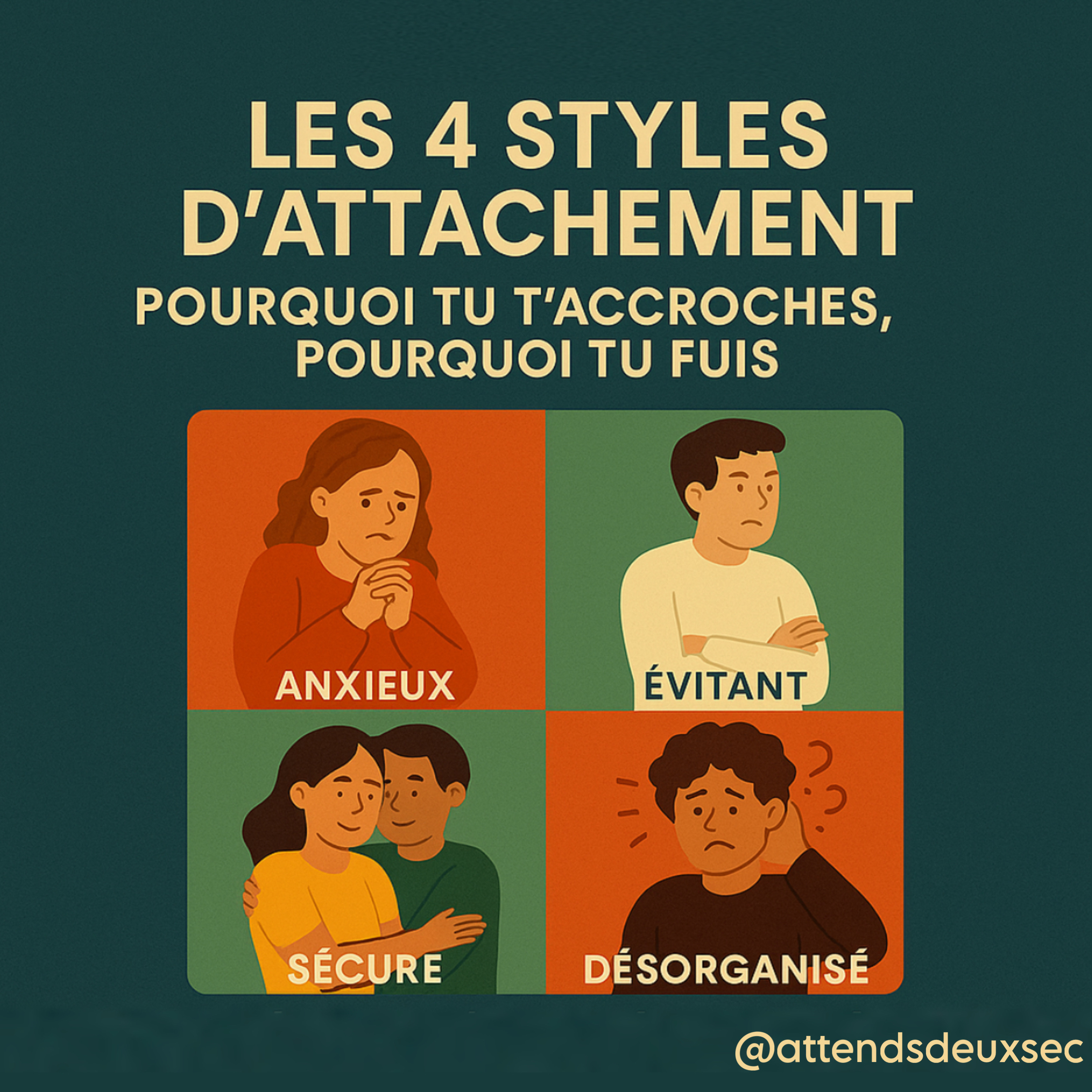 Les 4 styles d’attachement : pourquoi tu t’accroches, pourquoi tu fuis  episode artwork