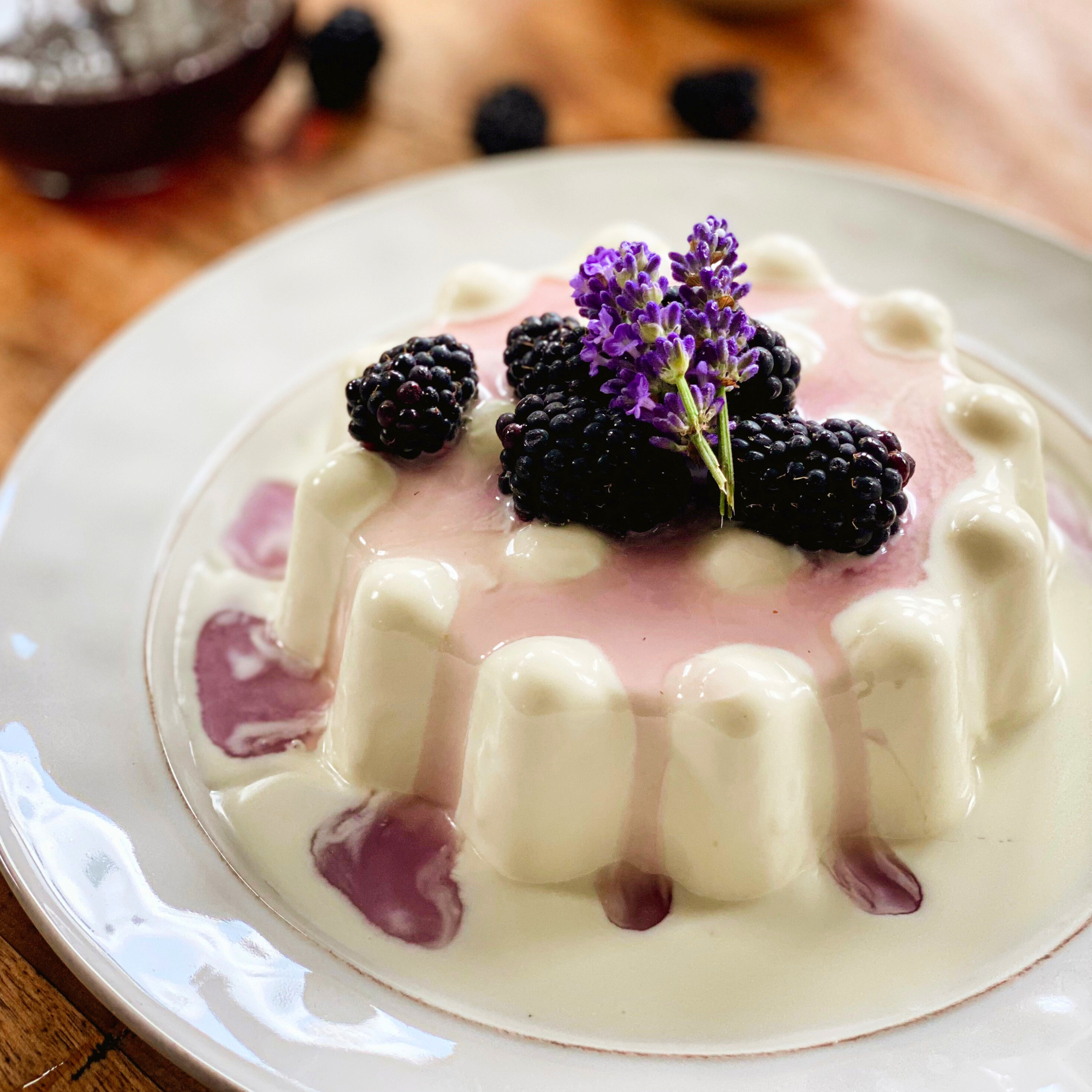 Lemon Lavender Panna Cotta
