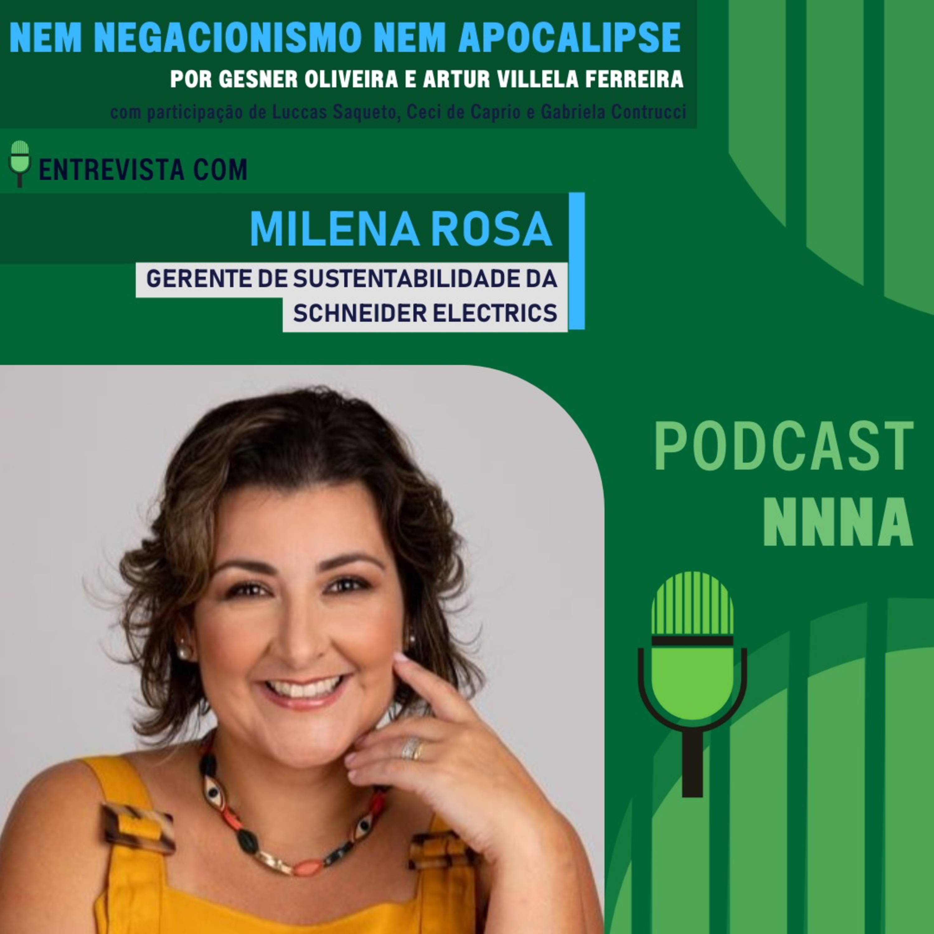 NNNA #138 - Entrevista com Milena Rosa, Gerente de Sustentabilidade da Schneider Electrics, por Gesner Oliveira e Artur Villela Ferreira episode artwork