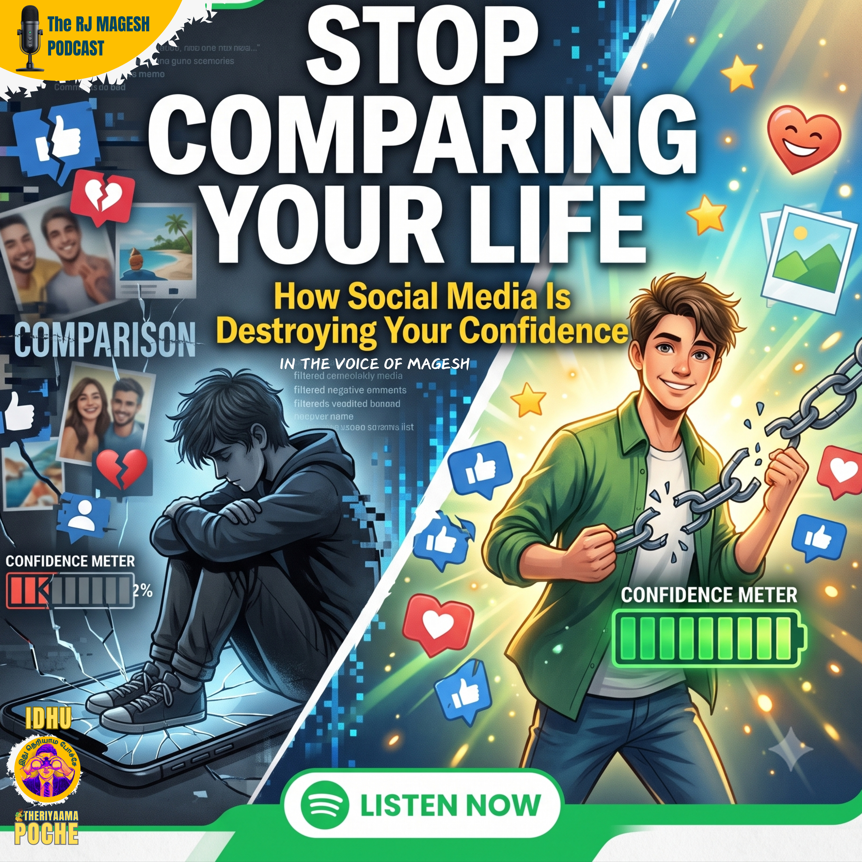 Stop Comparing Your Life: How Social Media Is Destroying Your Confidence episode artwork