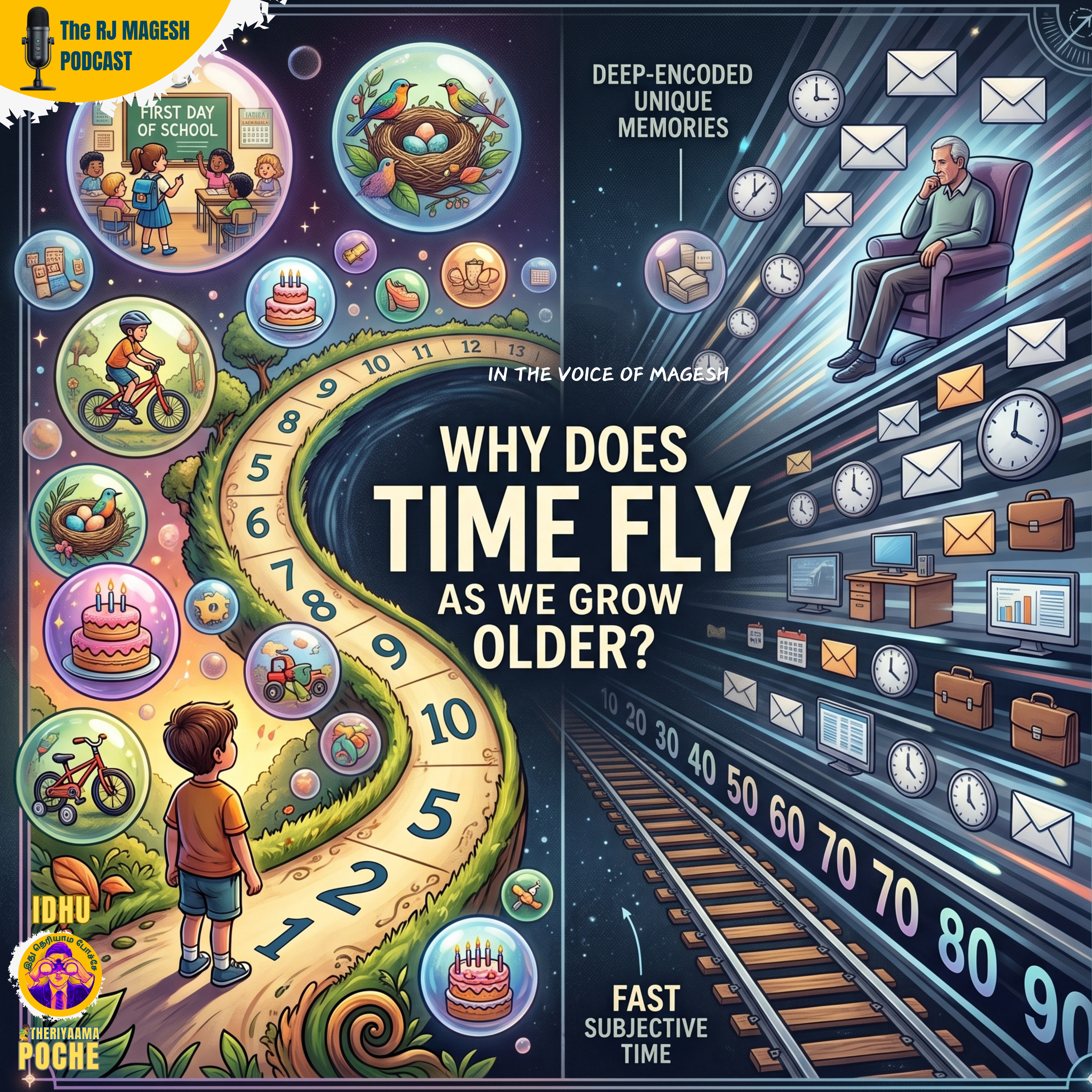 Why does Time Fly, as We Grow Older! episode artwork