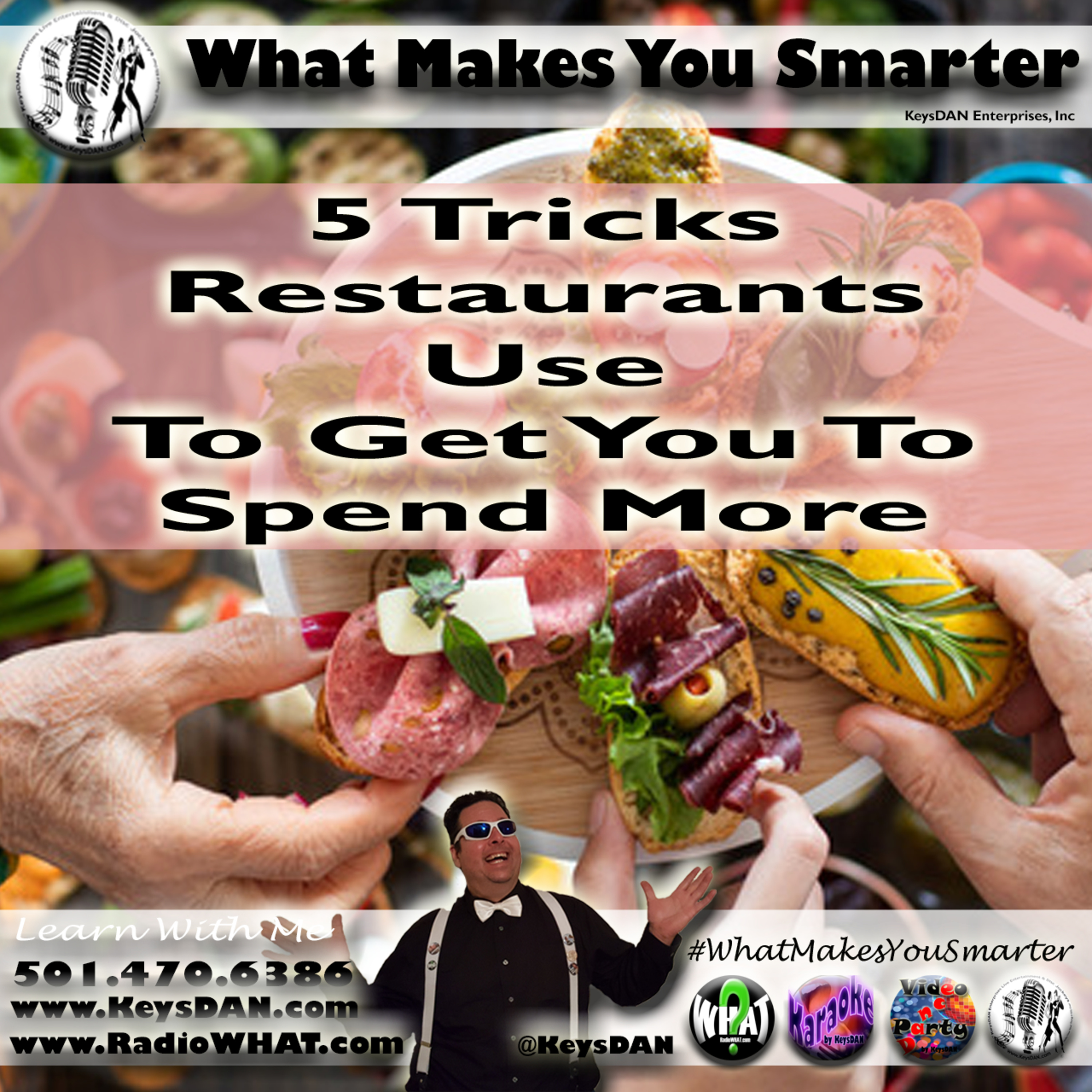 5 Tricks Restaurants Use To Get You To Spend More What Makes You Smarter #PODCAST #WhatMakesYouSmarter @KeysDAN  episode artwork