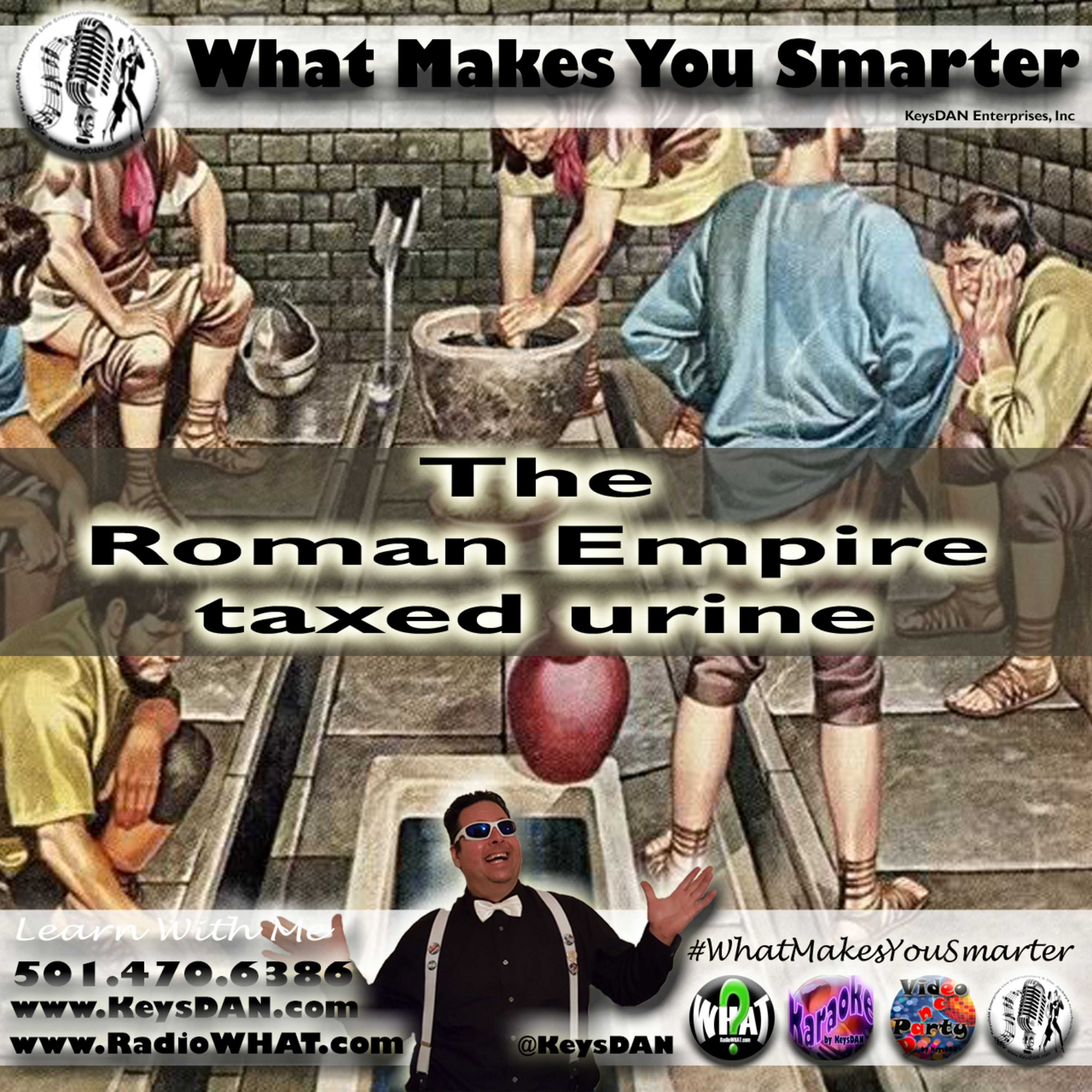 The Roman Empire taxed urine. What Makes You Smarter #PODCAST #WhatMakesYouSmarter @KeysDAN  episode artwork