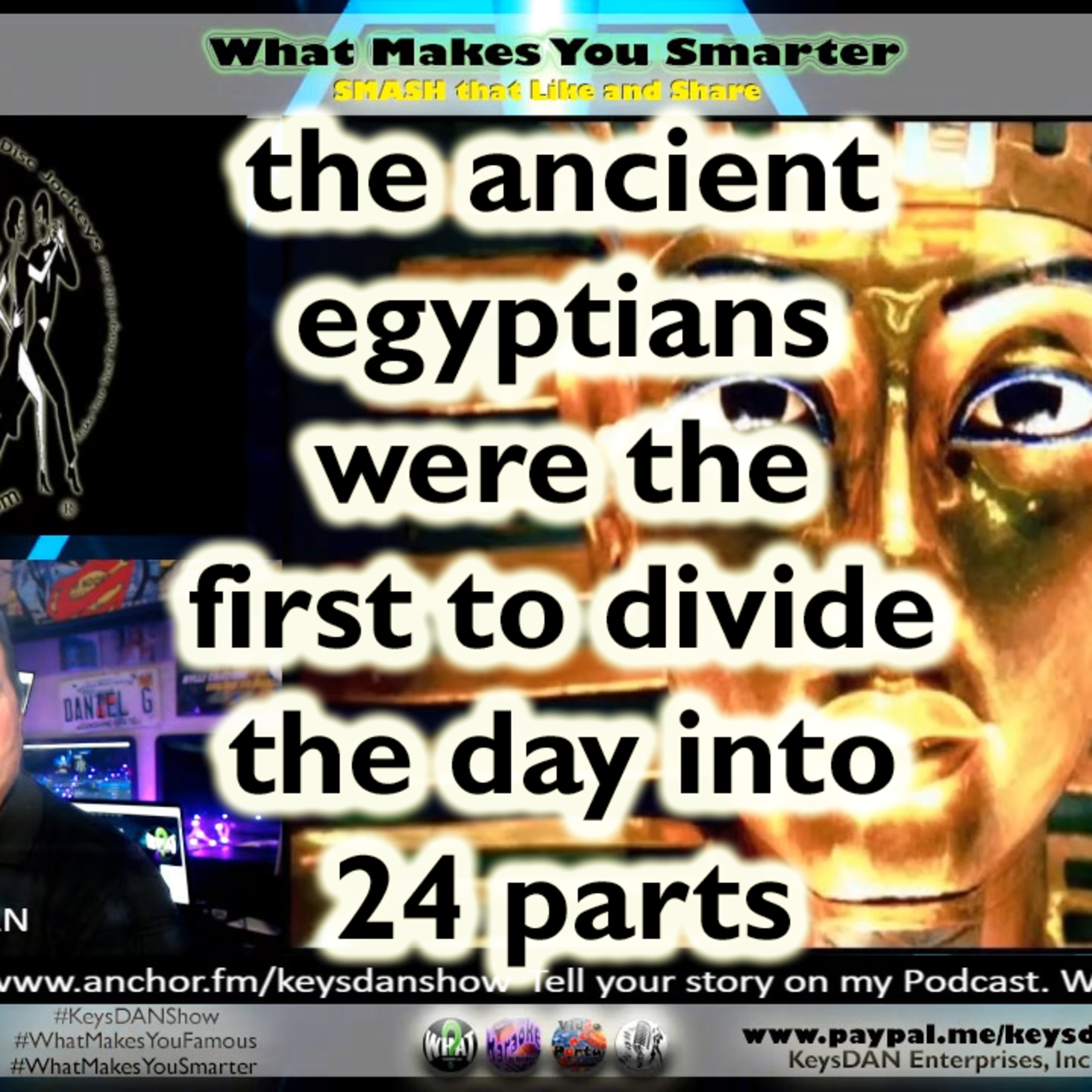 the ancient egyptians were the first to divide the day into 24 parts. #HISTORY #WhatMakesYouSmarter #KeysDANShow @KeysDAN episode artwork