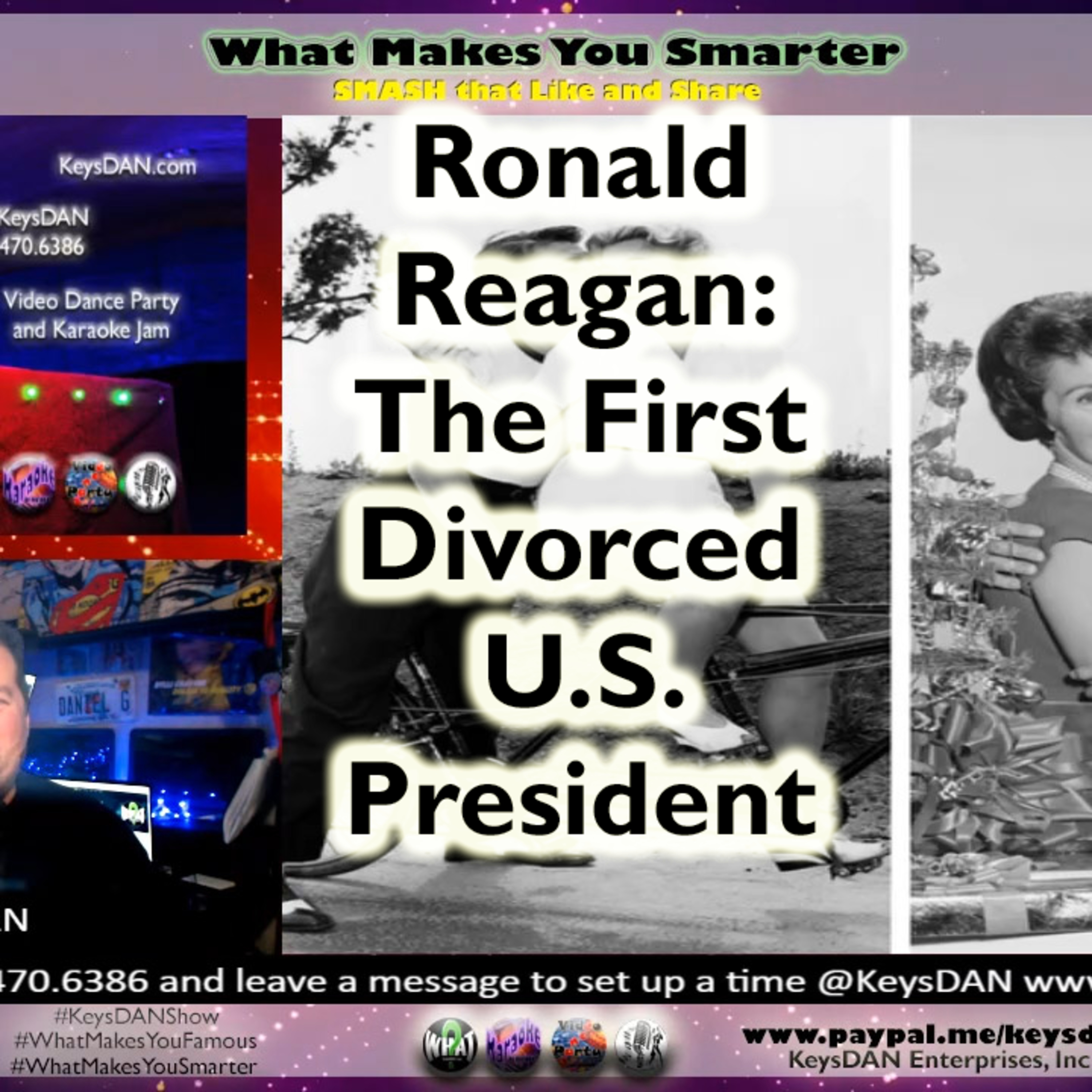 Ronald Reagan: The First Divorced U.S. President #HISTORY #WhatMakesYouSmarter #KeysDANShow @KeysDAN episode artwork