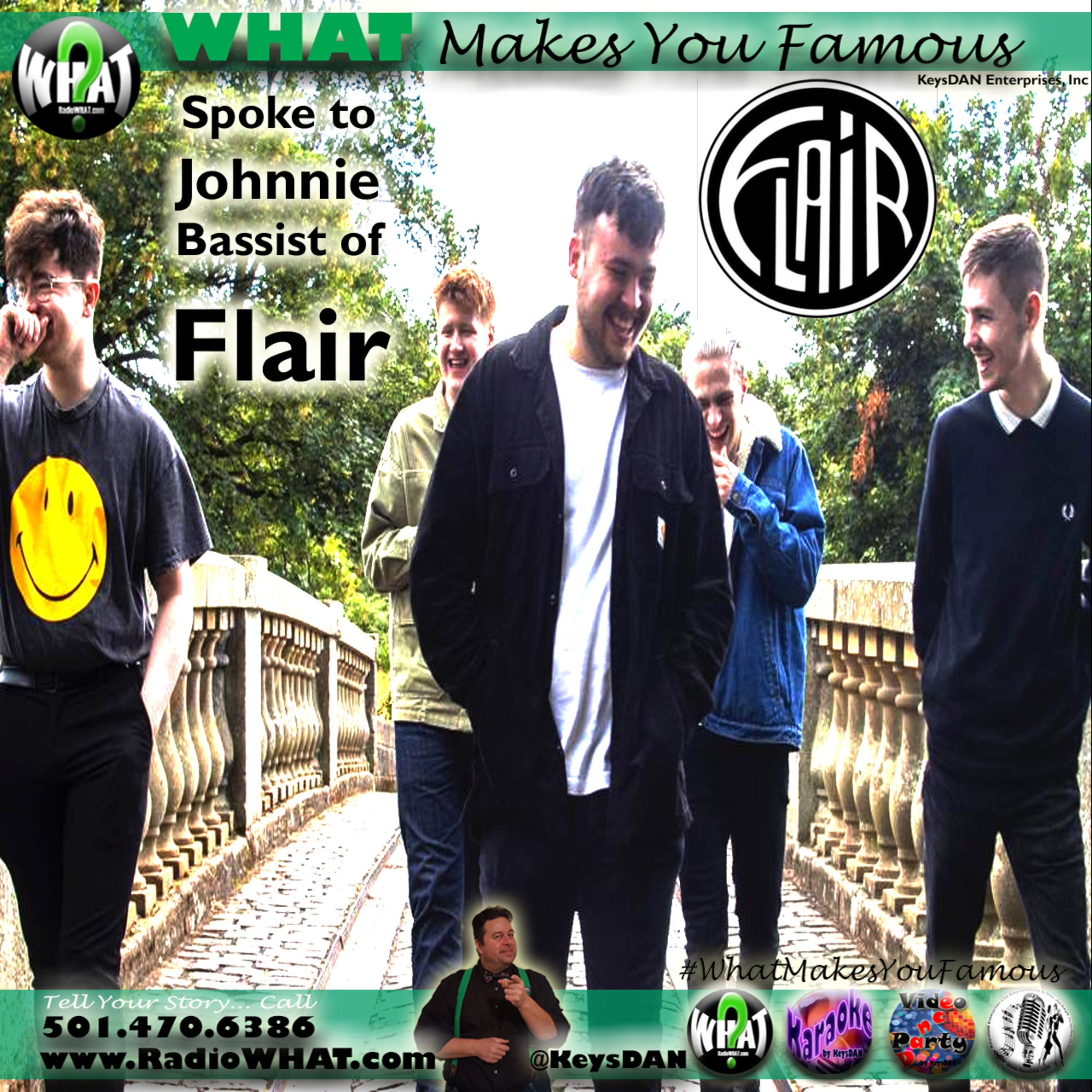 Johnnie Bassist of Flair Band What Makes You Famous #PODCAST #WhatMakesYouFamous @KeysDAN episode artwork