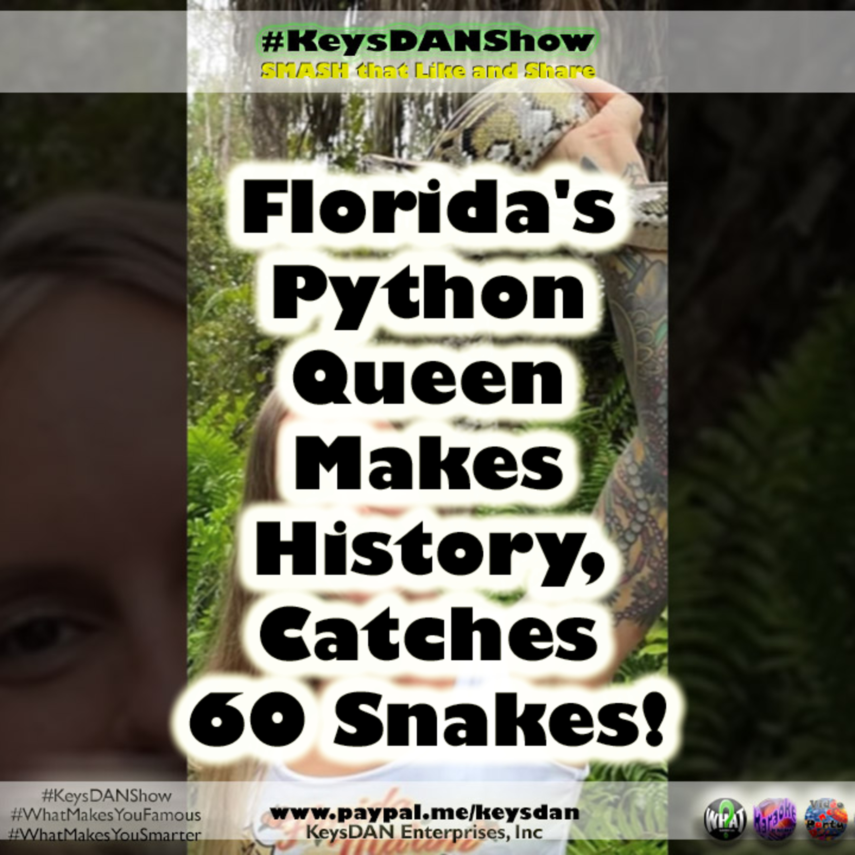 Florida's Python Queen Makes History, Catches 60 Snakes! KeysDAN Show #NEWS #KeysDANShow @KeysDAN episode artwork