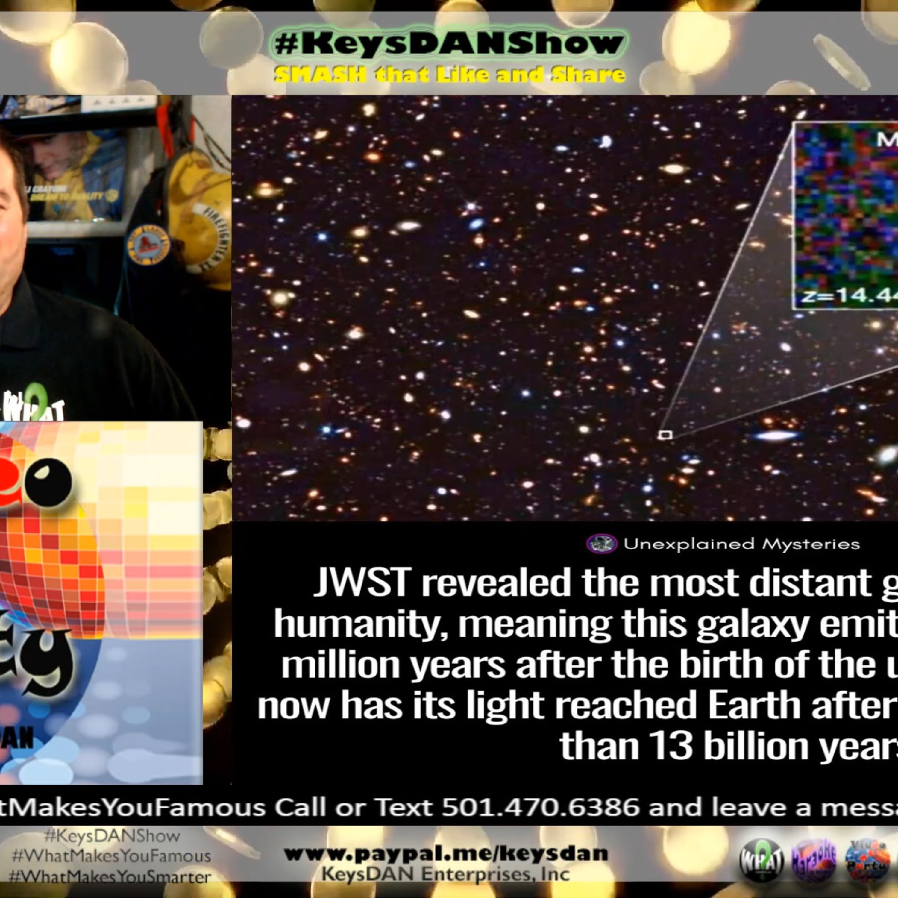 JWST's Discovery: Unveiling the Most Distant Galaxy KeysDAN Show #Science #KeysDANShow @KeysDAN episode artwork