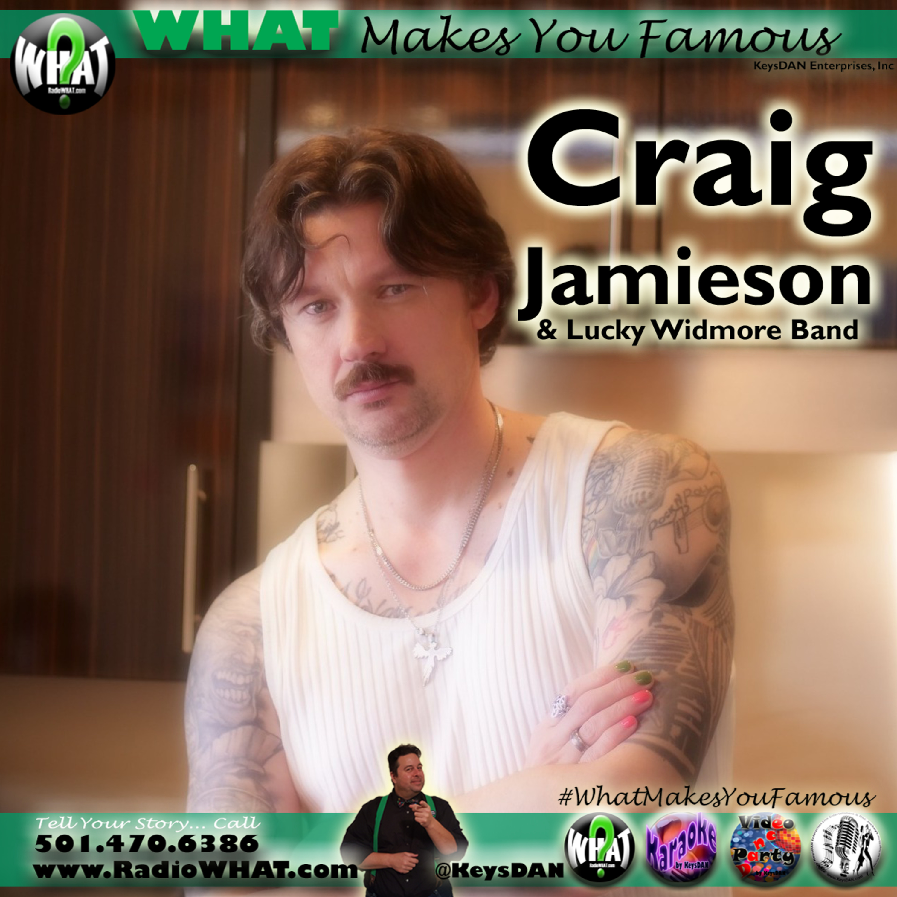 Craig Jamieson & Lucky Widmore Band - Alice What Makes You Famous #PODCAST #WhatMakesYouFamous @KeysDAN episode artwork