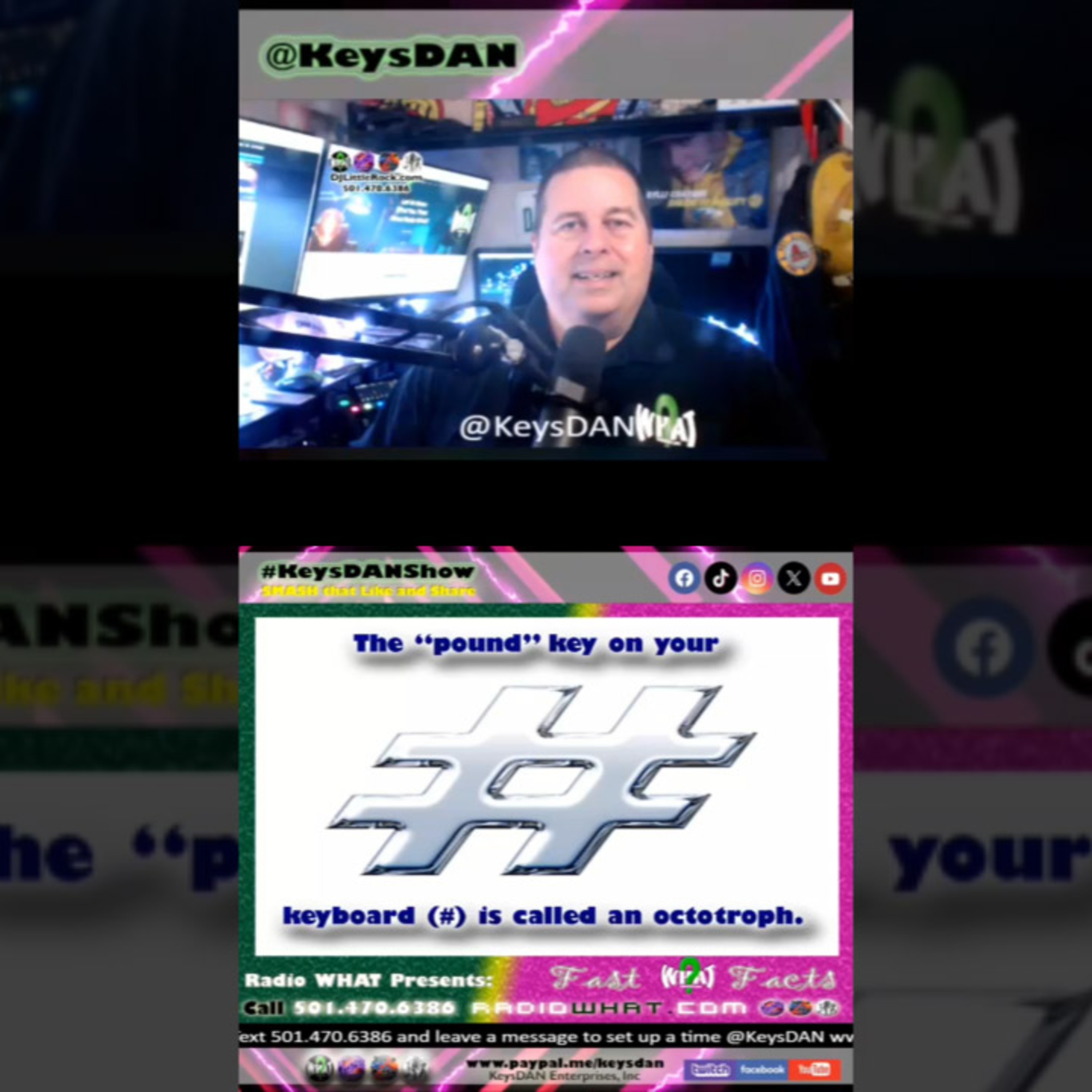 Octothorpe: The REAL Name for the Pound/Hashtag Key! #FACTS KeysDAN Show #KeysDANShow @KeysDAN episode artwork