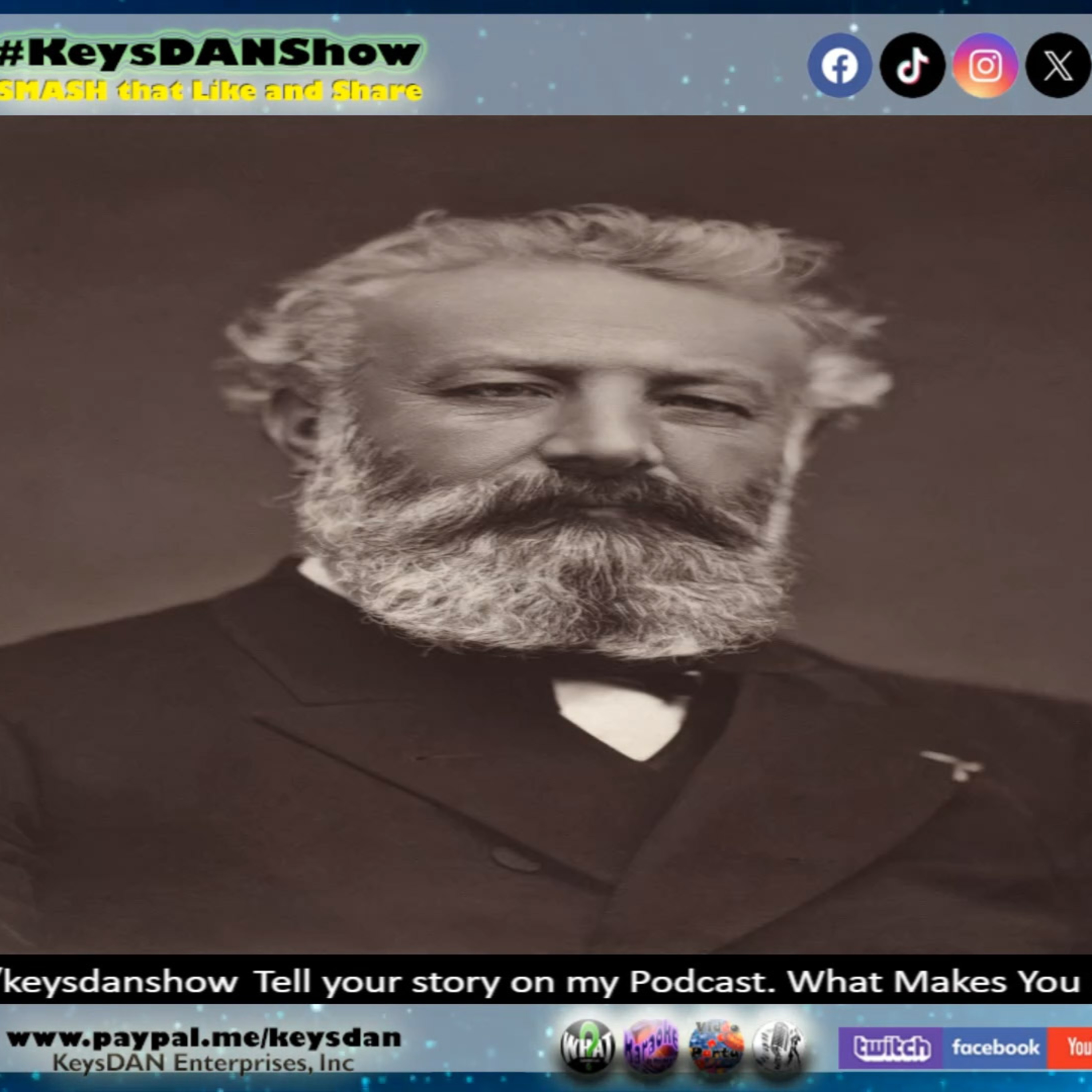 Jules Verne: Visionary Author of Sci-Fi Adventures #HISTORY KeysDAN Show #KeysDANShow @KeysDAN episode artwork