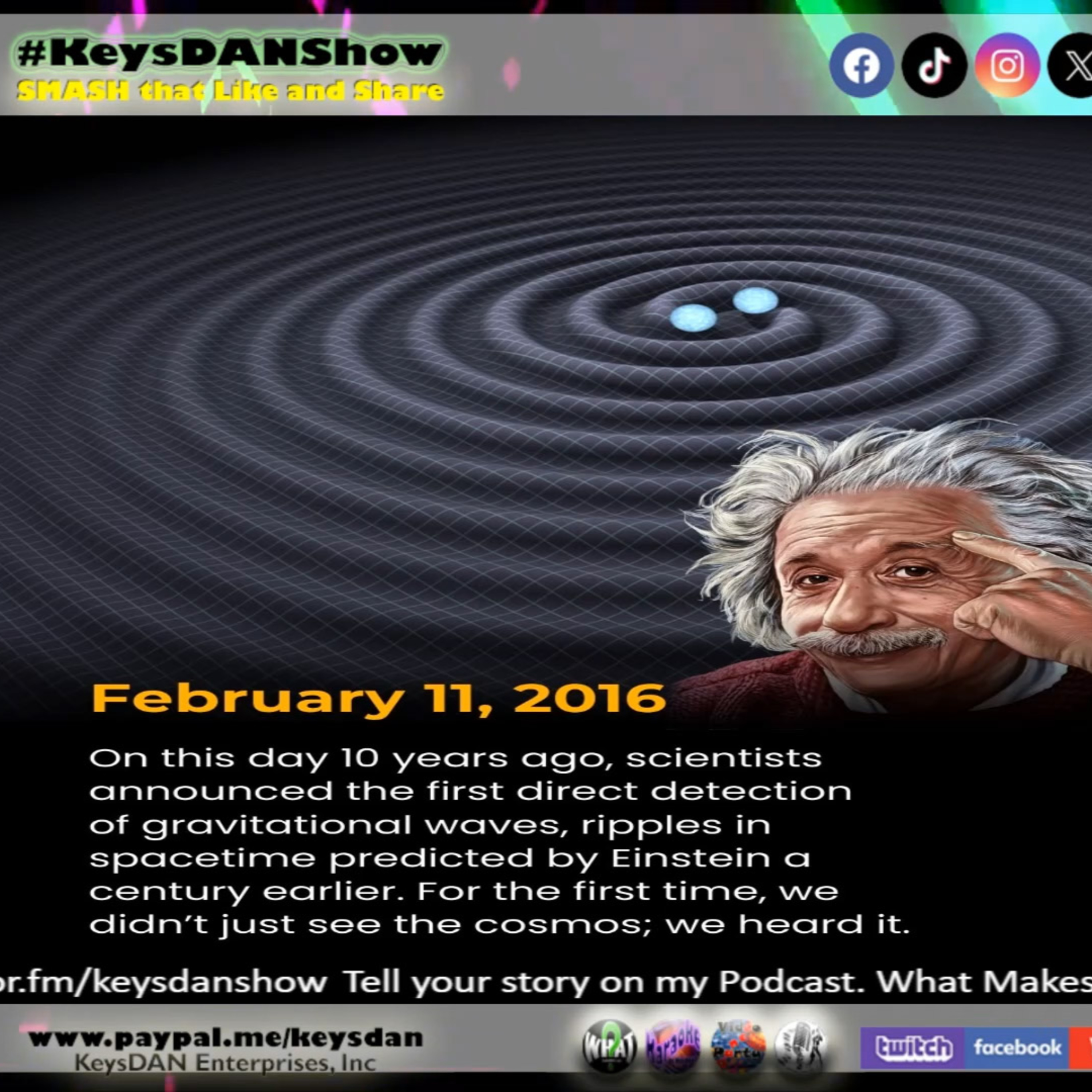 Gravitational Waves Detected: Universe's New Voice Heard! KeysDAN Show #Science #KeysDANShow @KeysDAN episode artwork