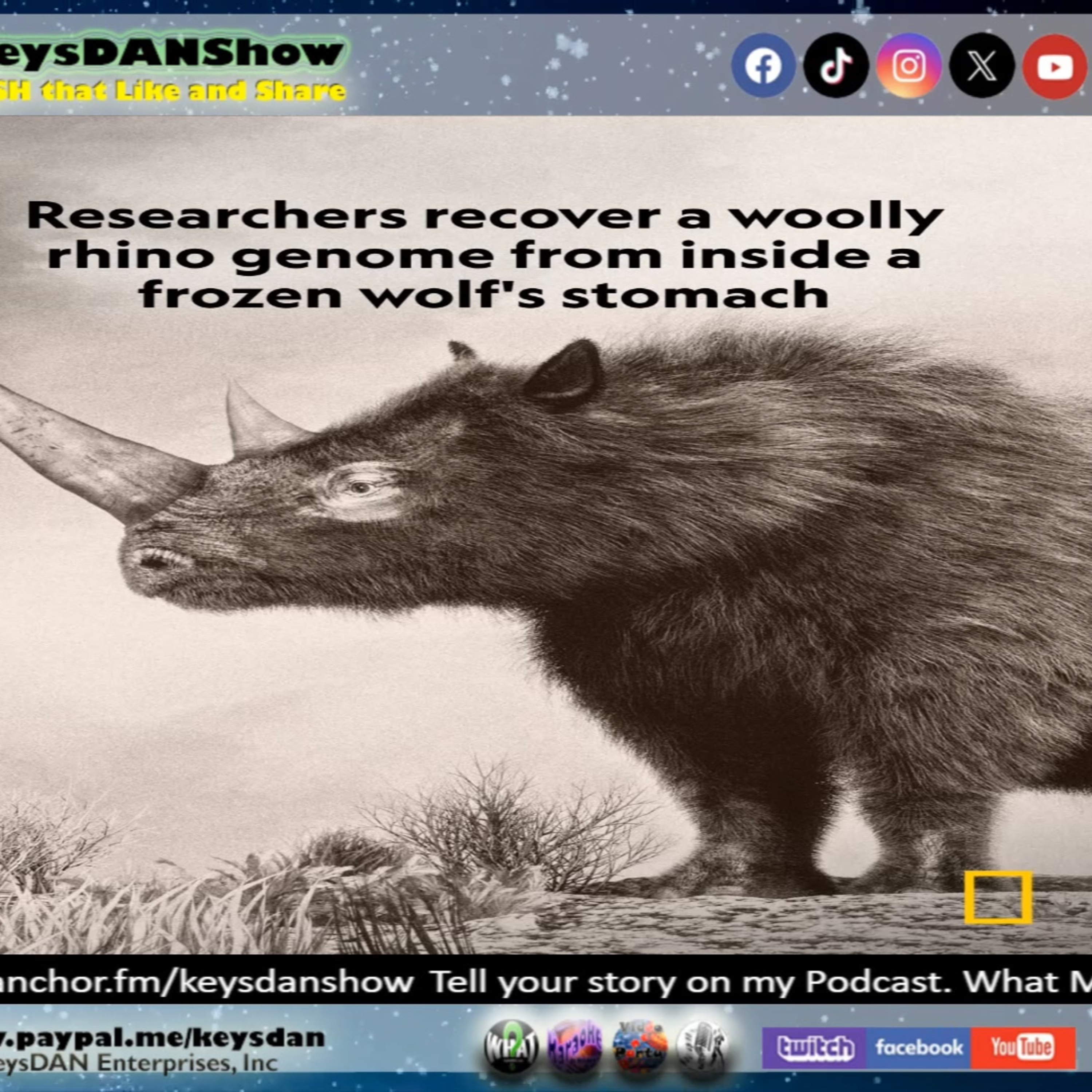 Ice Age Wolf's Last Meal Rewrites Rhino History! KeysDAN Show #Science #KeysDANShow @KeysDAN episode artwork