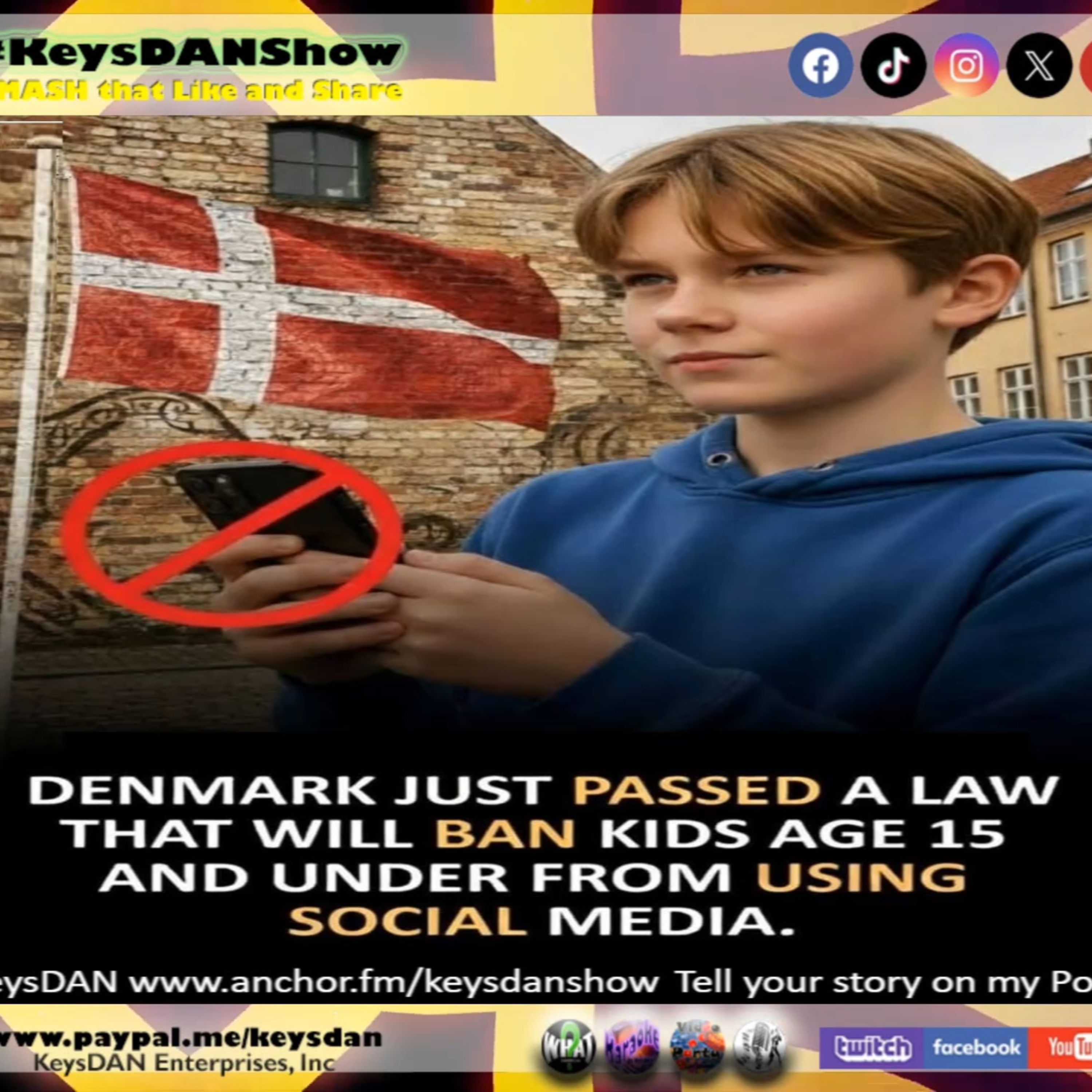Denmark Bans Social Media for Young Teens: What's Next? KeysDAN Show #Science #KeysDANShow @KeysDAN episode artwork