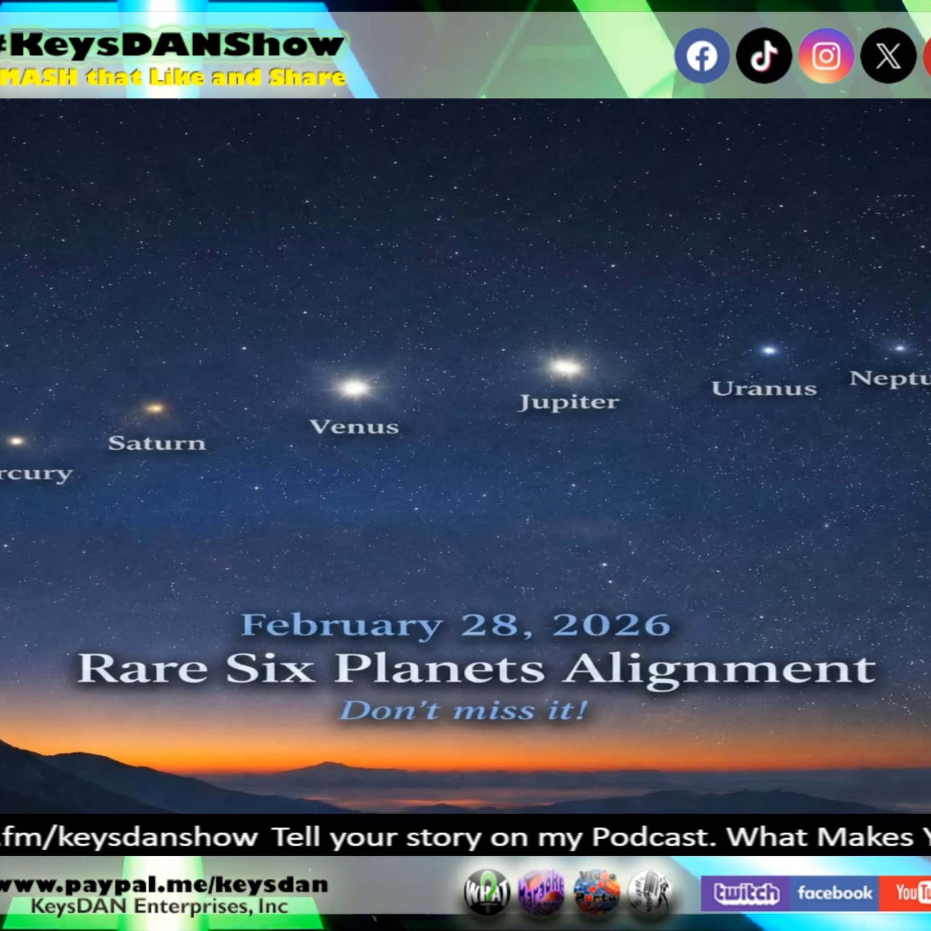 6 Planet Alignment: Rare Celestial Event in 2026! KeysDAN Show #Science #KeysDANShow @KeysDAN episode artwork