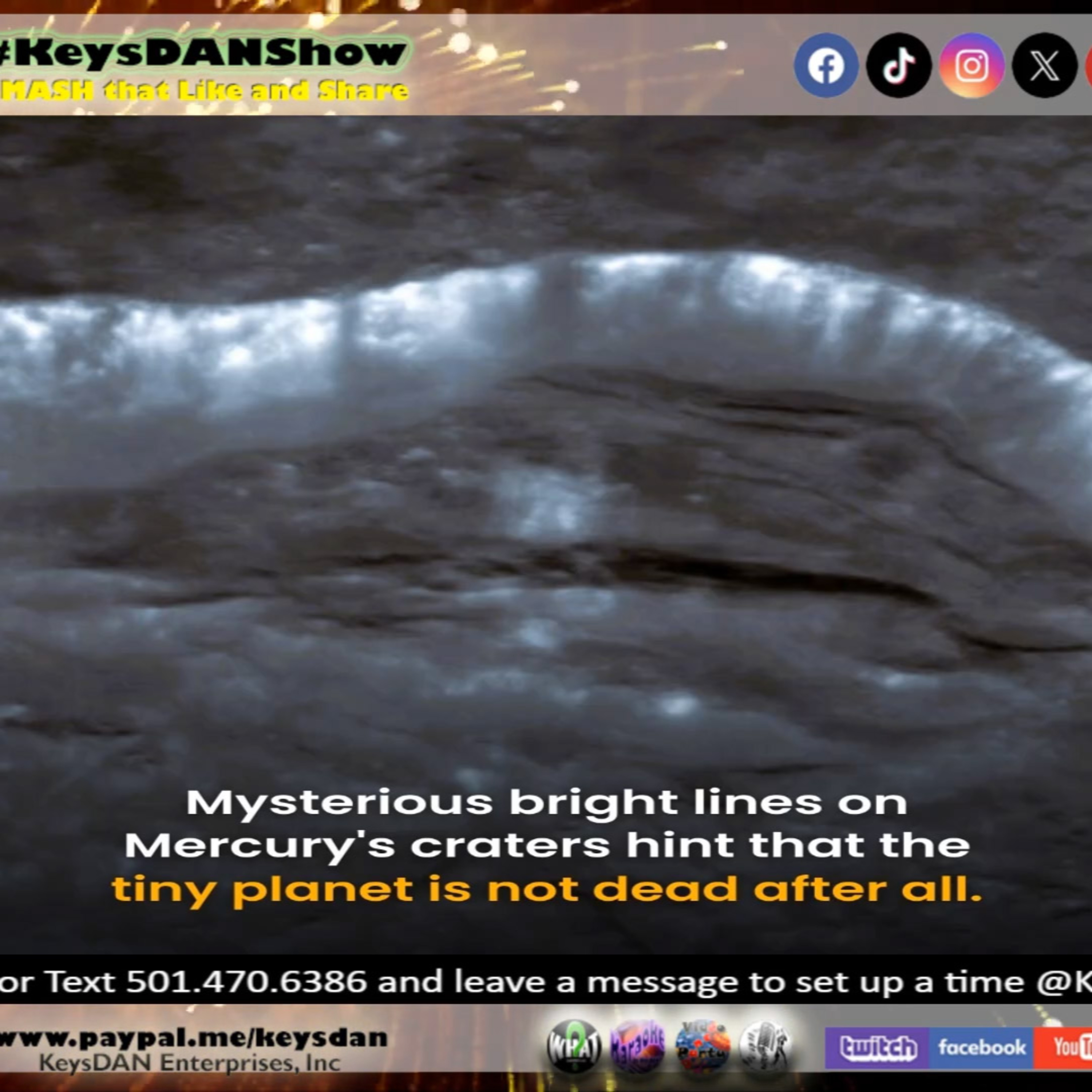 Mercury's Surprising Secret: Is It Still Alive? KeysDAN Show #Science #KeysDANShow @KeysDAN episode artwork