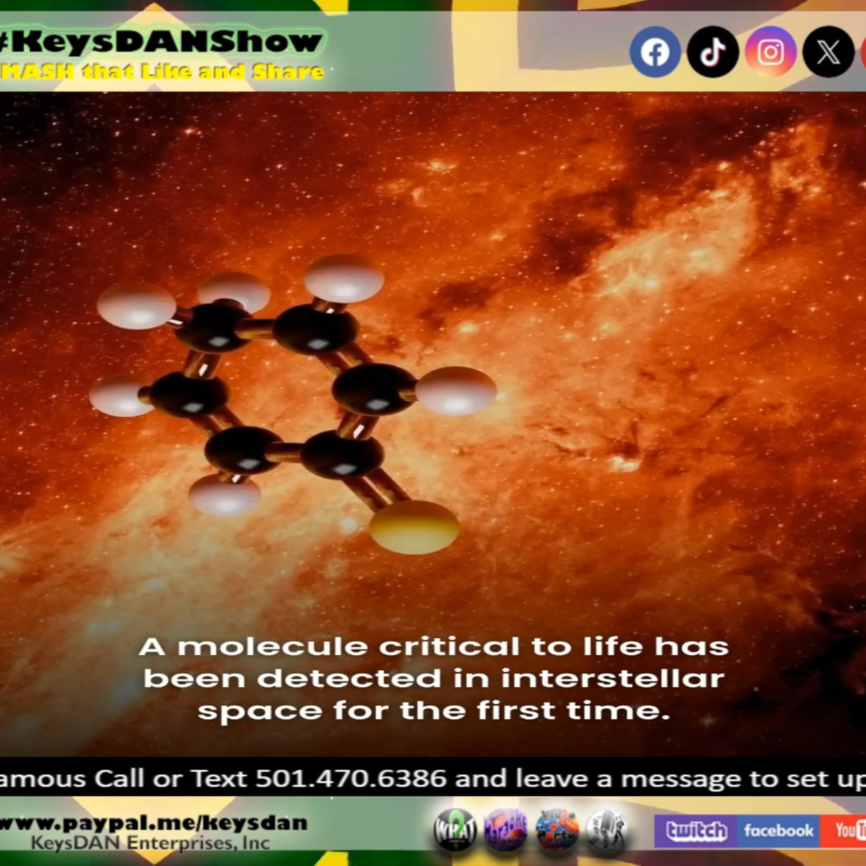 Alien Ring Molecule Found: Life's Ingredients in Space? KeysDAN Show #Science #KeysDANShow @KeysDAN episode artwork