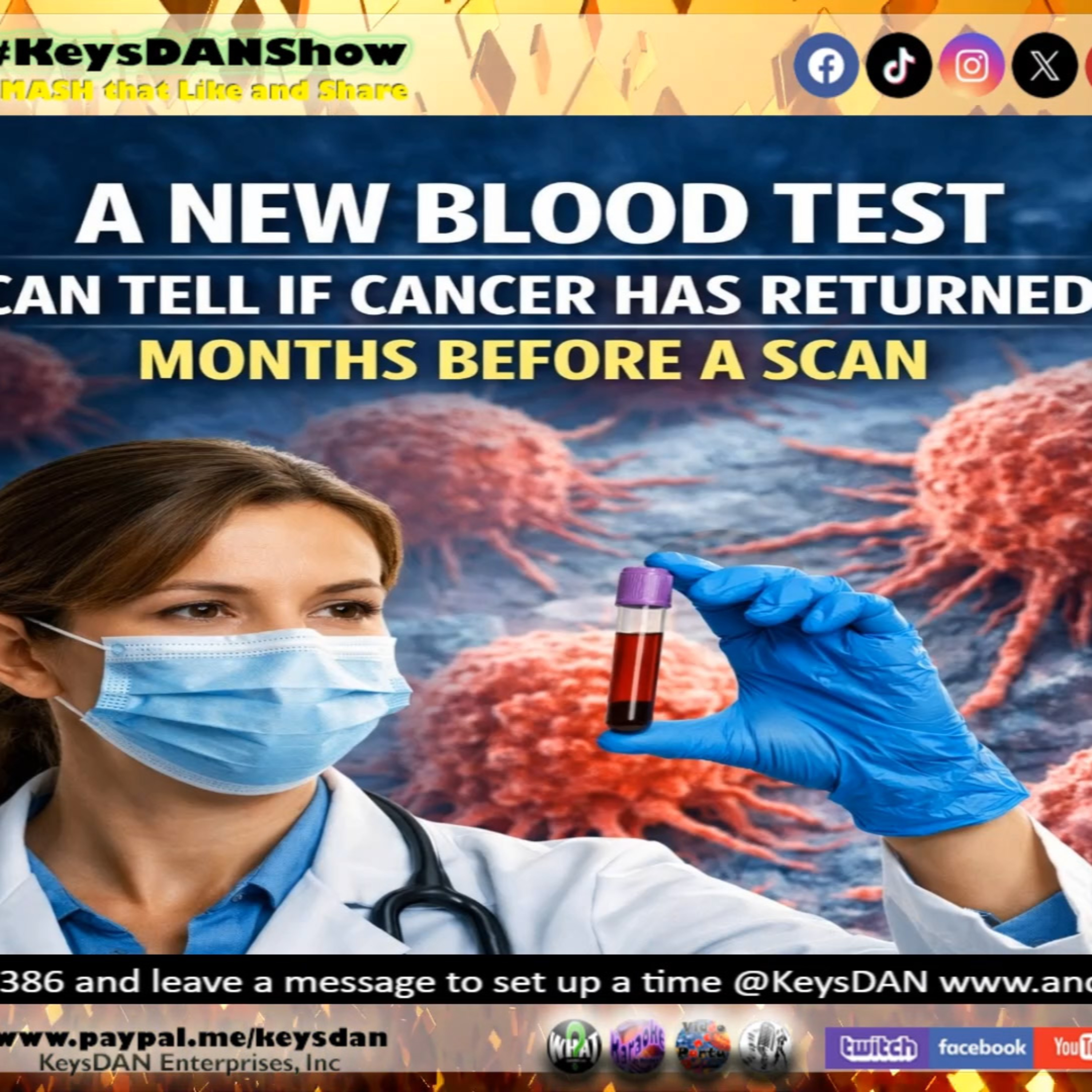 New Blood Test Detects Cancer Early! KeysDAN Show #Science #KeysDANShow @KeysDAN episode artwork