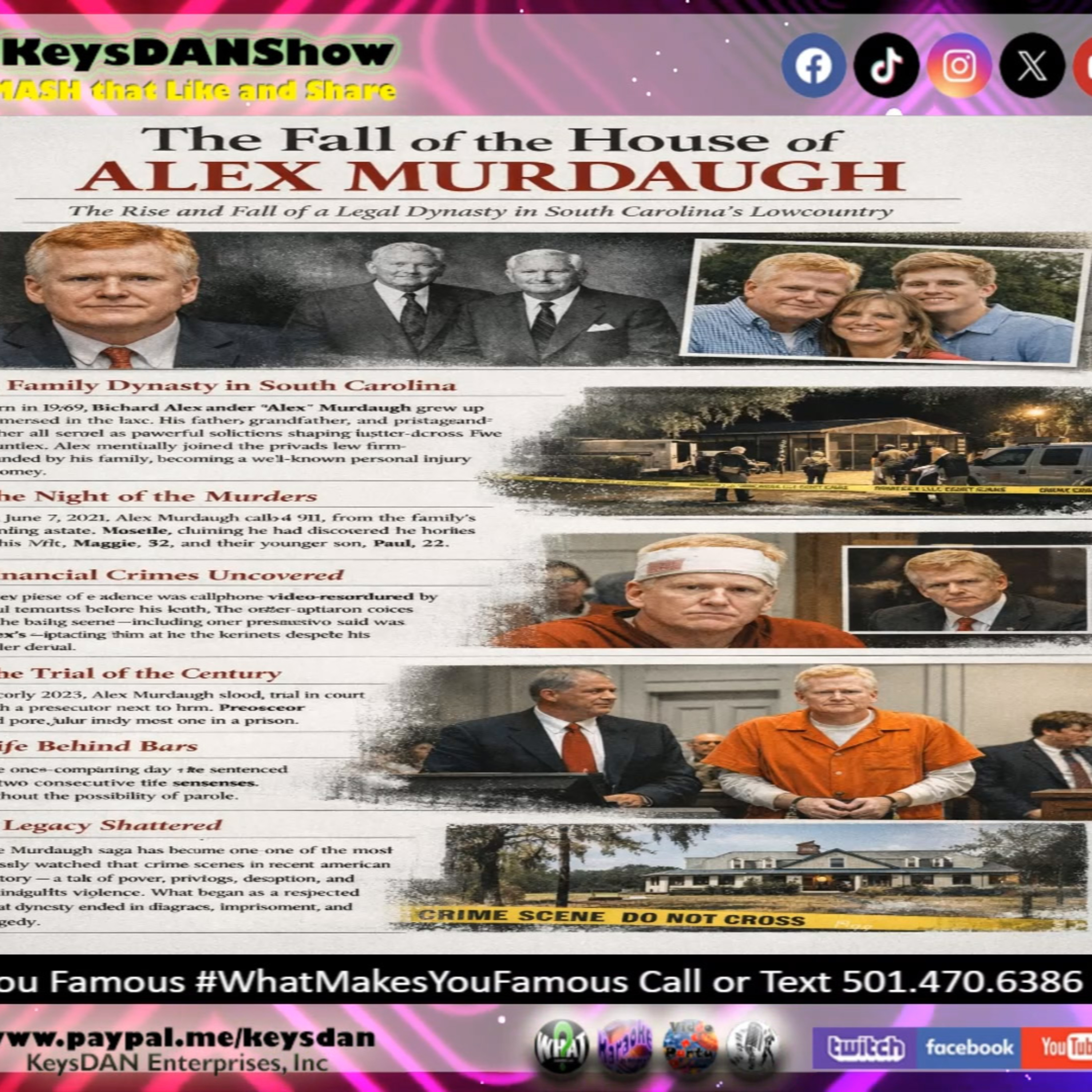 Murdaugh Murders: Rise, Fall, and True Crime Downfall KeysDAN Show #TrueCrime #KeysDANShow @KeysDAN episode artwork