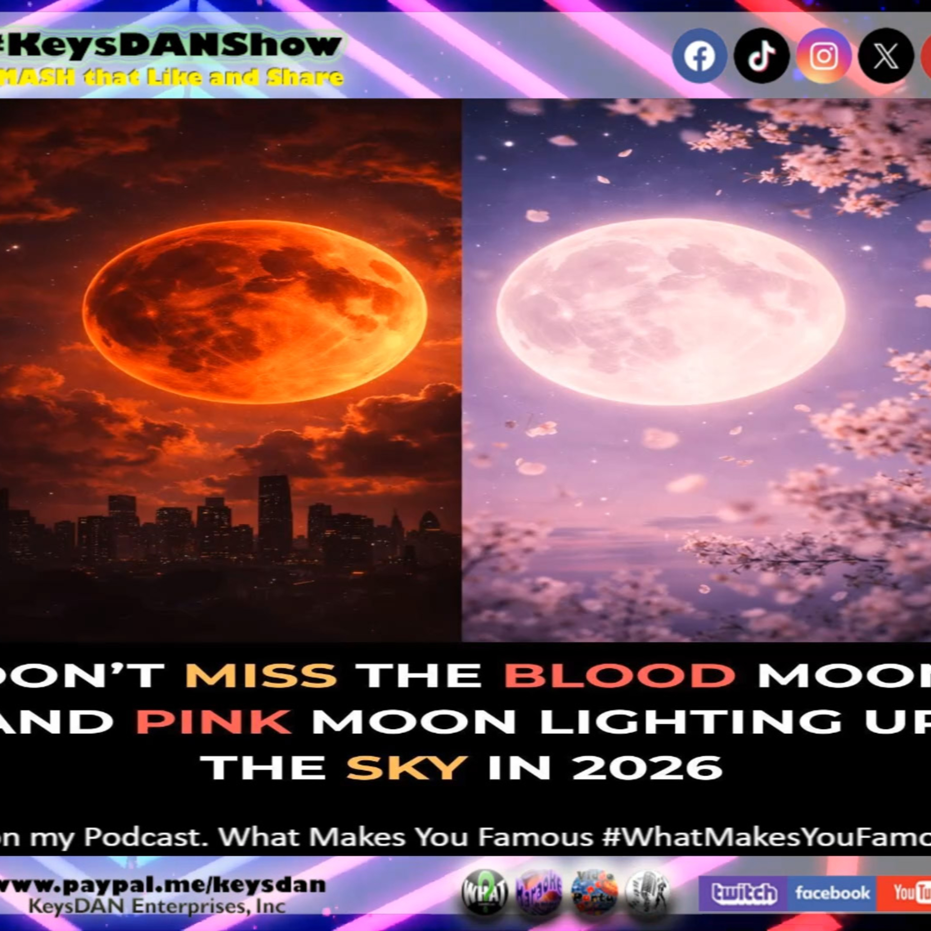 Red Moon vs Pink Moon: The Astonishing Cosmic Differences! KeysDAN Show #Science #KeysDANShow @KeysDAN episode artwork