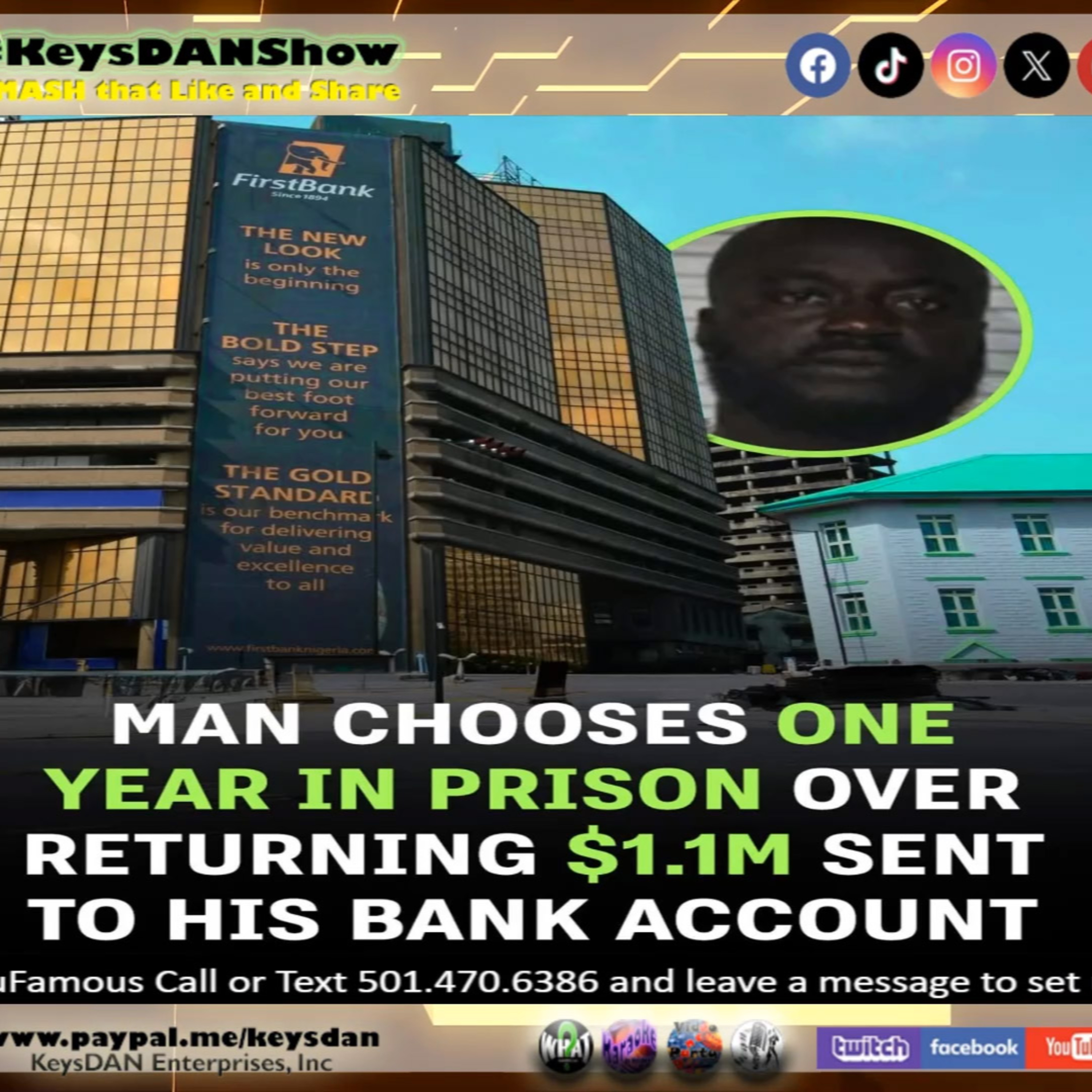 Man Spends $1.1M Mistake, Chooses Prison Over Fine! KeysDAN Show #NEWS #KeysDANShow @KeysDAN episode artwork