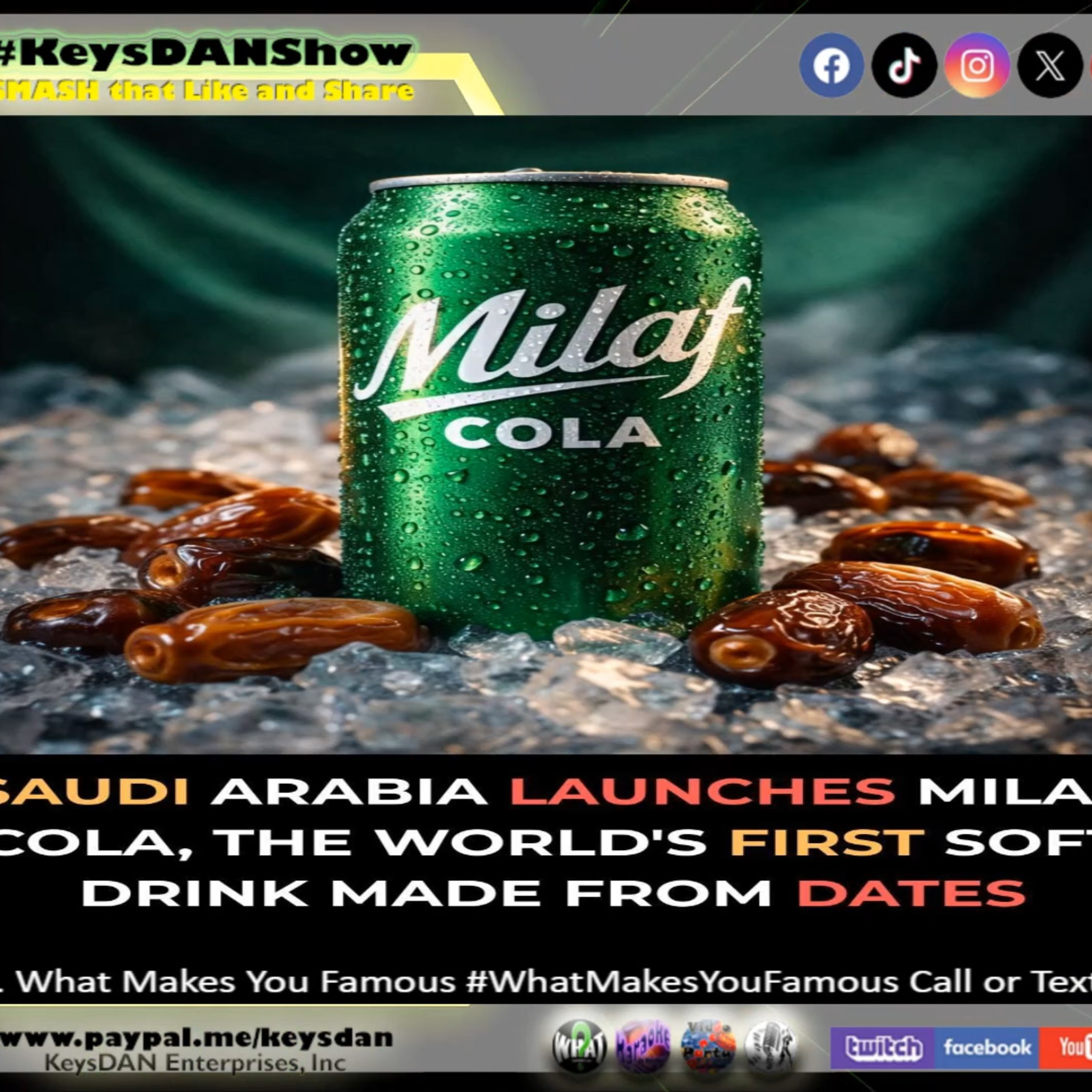 Milaf Cola: Saudi Arabia's Date-Sweetened Soda Innovation KeysDAN Show #NEWS #KeysDANShow @KeysDAN episode artwork