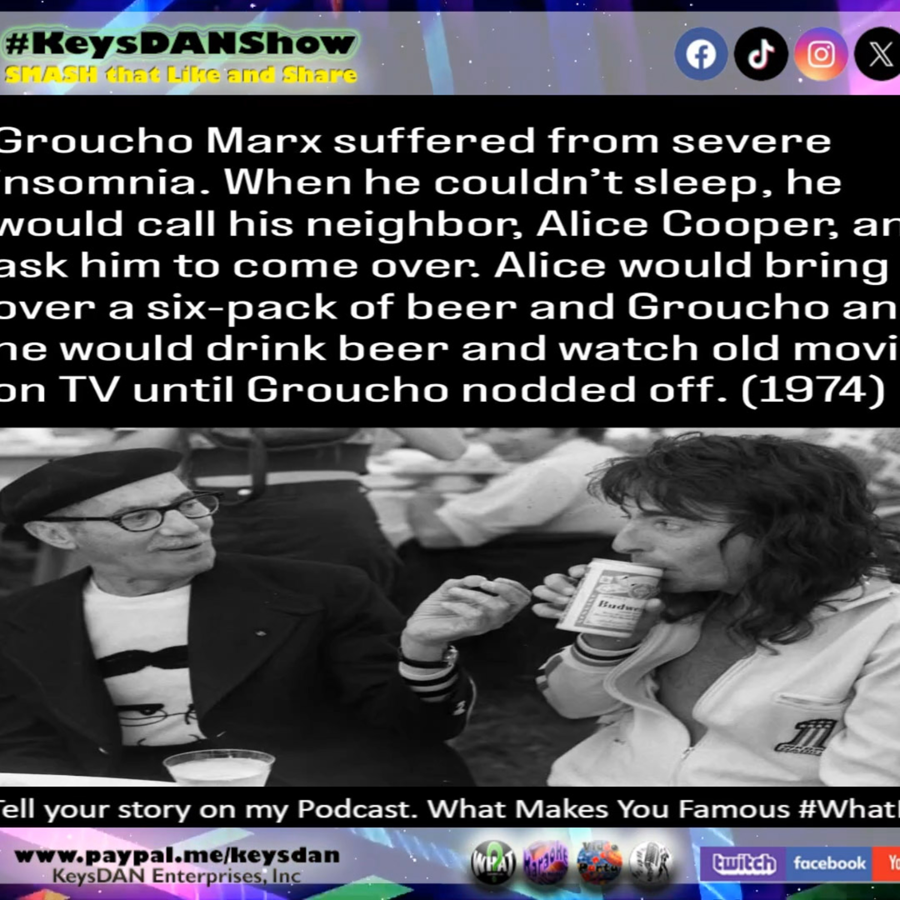 Groucho Marx & Alice Cooper: Unlikely Hollywood Friendship #HISTORY KeysDAN Show #KeysDANShow @KeysDAN episode artwork