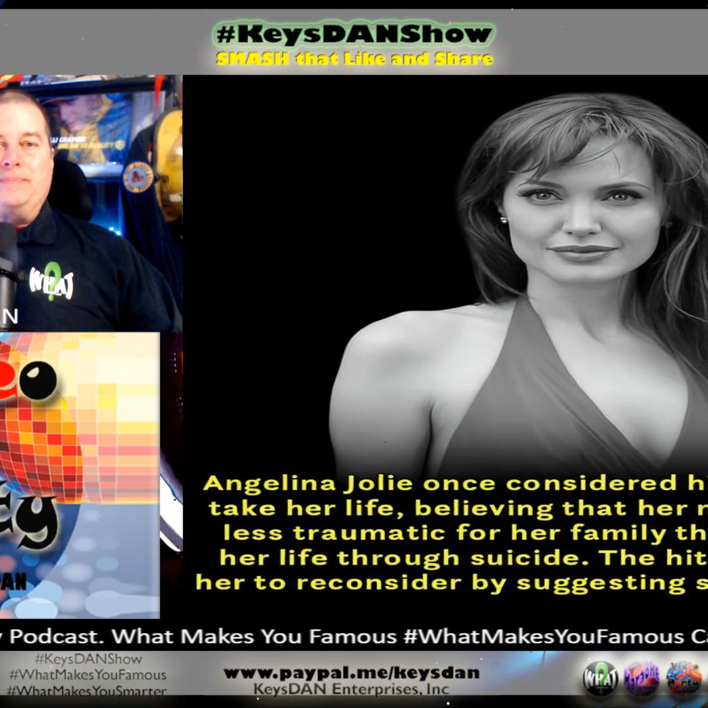 Angelina Jolie's Dark Past: Suicidal Thoughts & A Hitman #HISTORY KeysDAN Show #KeysDANShow @KeysDAN episode artwork