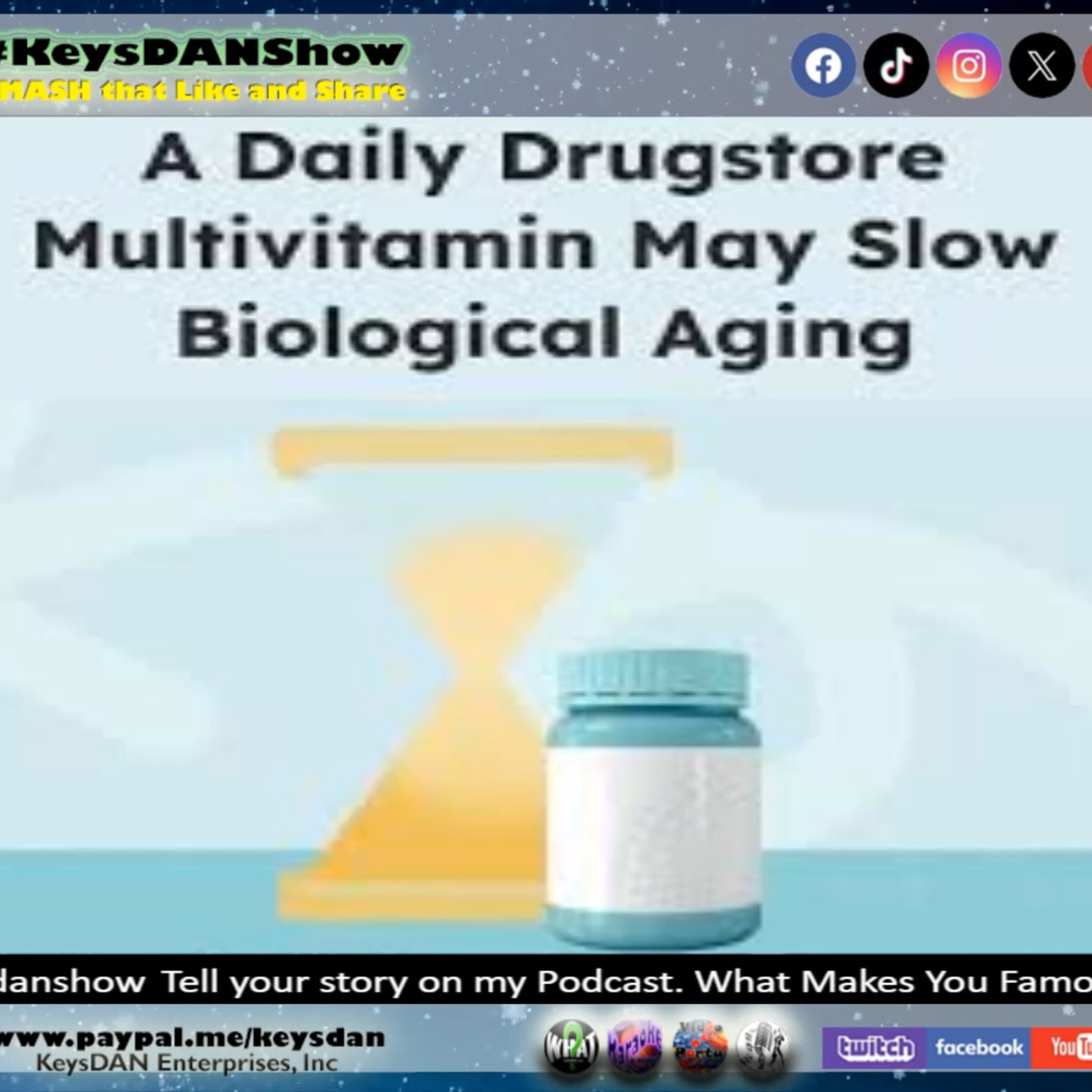 Multivitamins Slow Aging? New Study REVEALS Surprising Results KeysDAN Show #Health #KeysDANShow @KeysDAN episode artwork