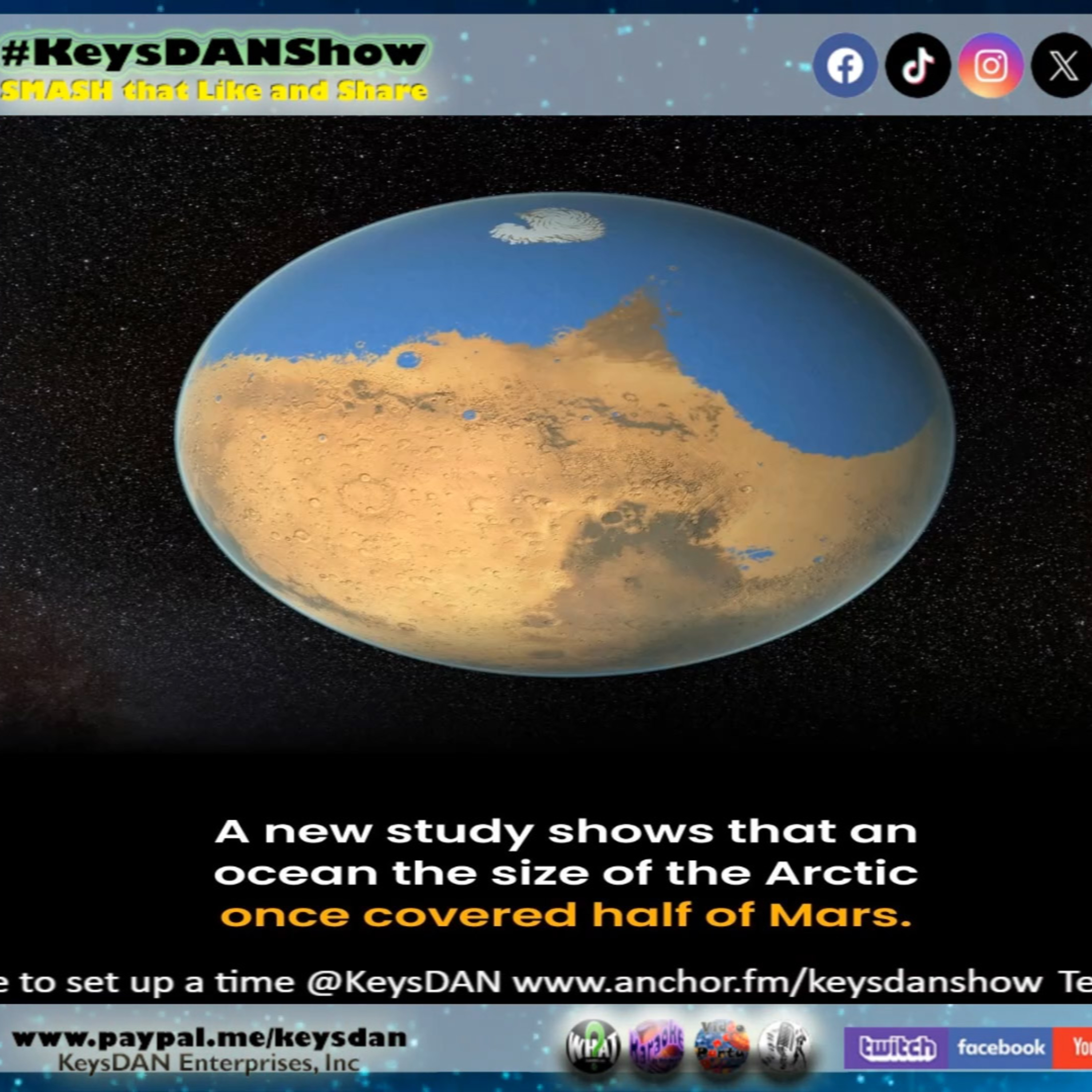 Mars Ocean Found! Evidence of Ancient Water Revealed KeysDAN Show #Science #KeysDANShow @KeysDAN episode artwork