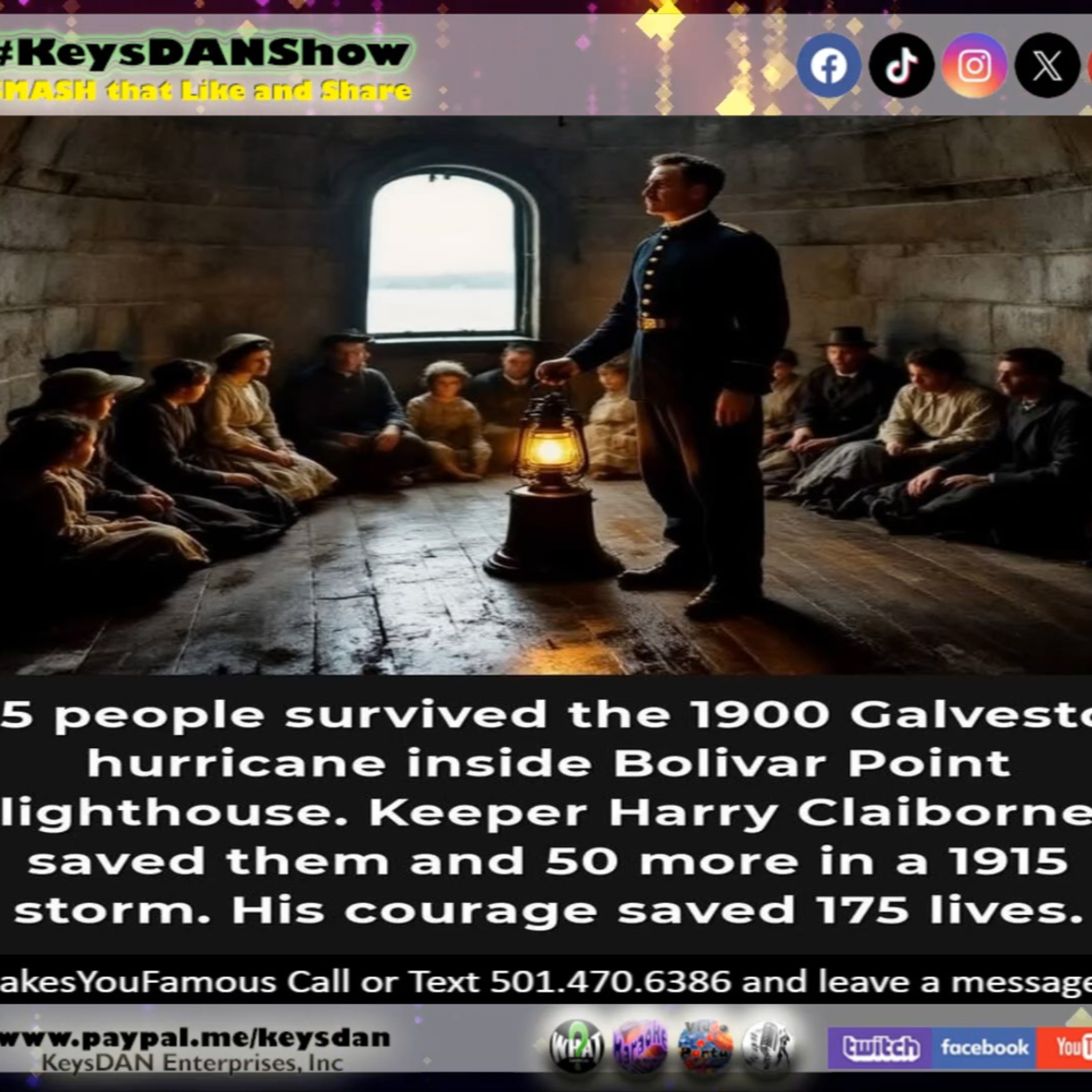 1900 Galveston Hurricane: Lighthouse Keeper's Heroic Survival Story #HISTORY KeysDAN Show #KeysDANShow @KeysDAN episode artwork