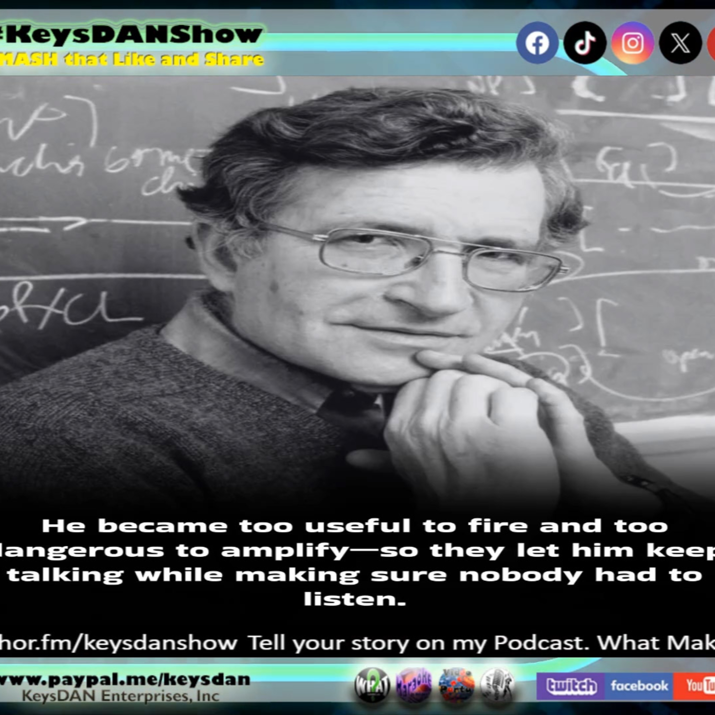 Chomsky: MIT's Dangerous Genius Contained, Not Silenced #HISTORY KeysDAN Show #KeysDANShow @KeysDAN episode artwork