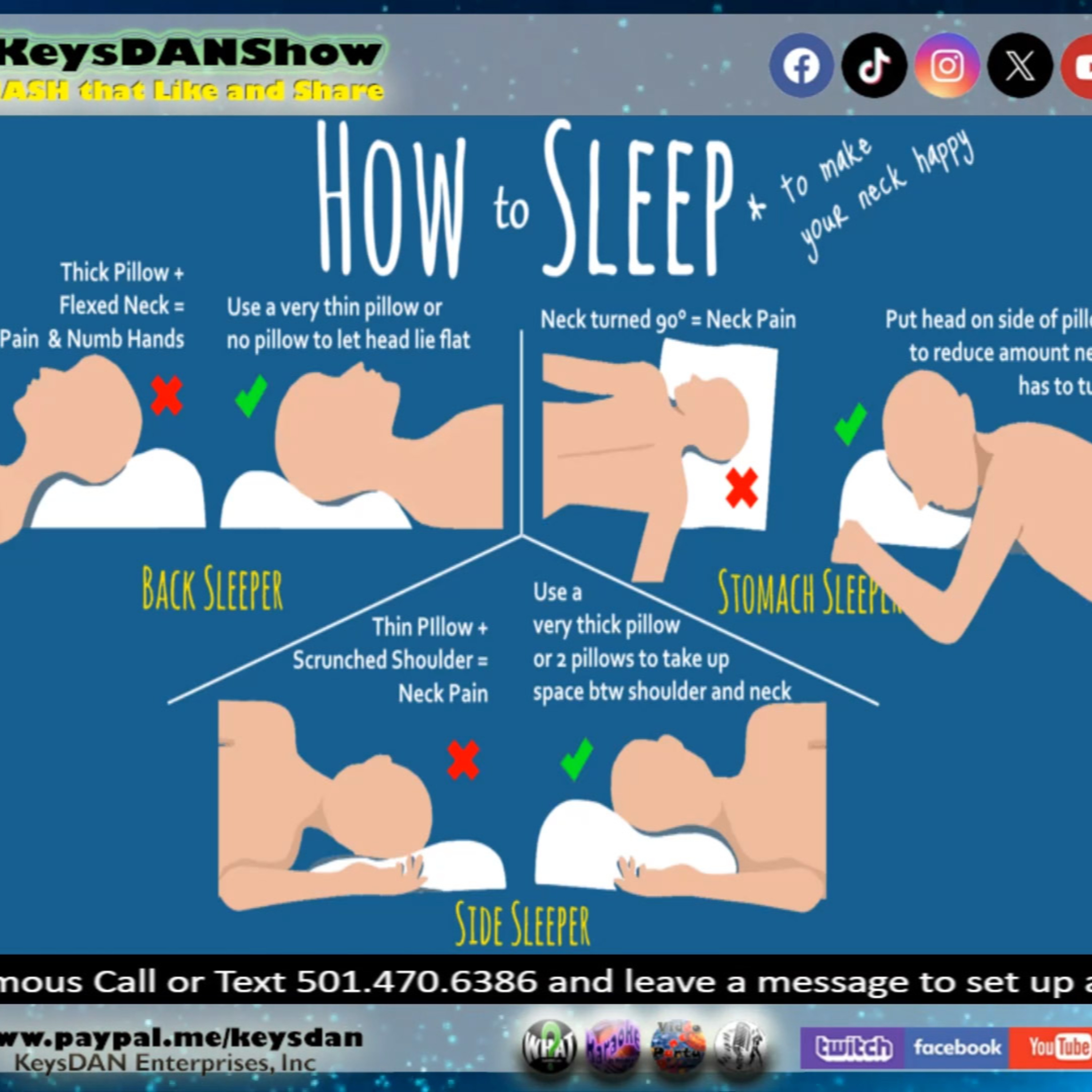 Say Goodbye to Neck Pain: Sleep Smarter! KeysDAN Show #Health #KeysDANShow @KeysDAN episode artwork