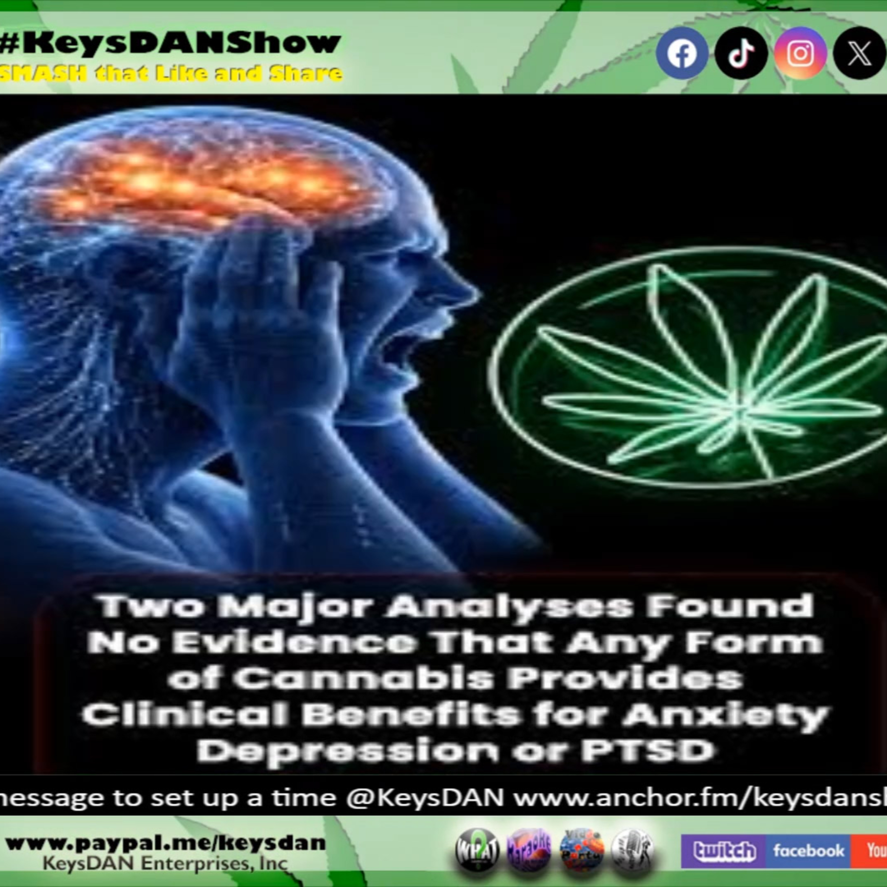 Cannabis for Mental Health: Study Reveals Disappointing Results KeysDAN Show #Science #KeysDANShow @KeysDAN episode artwork