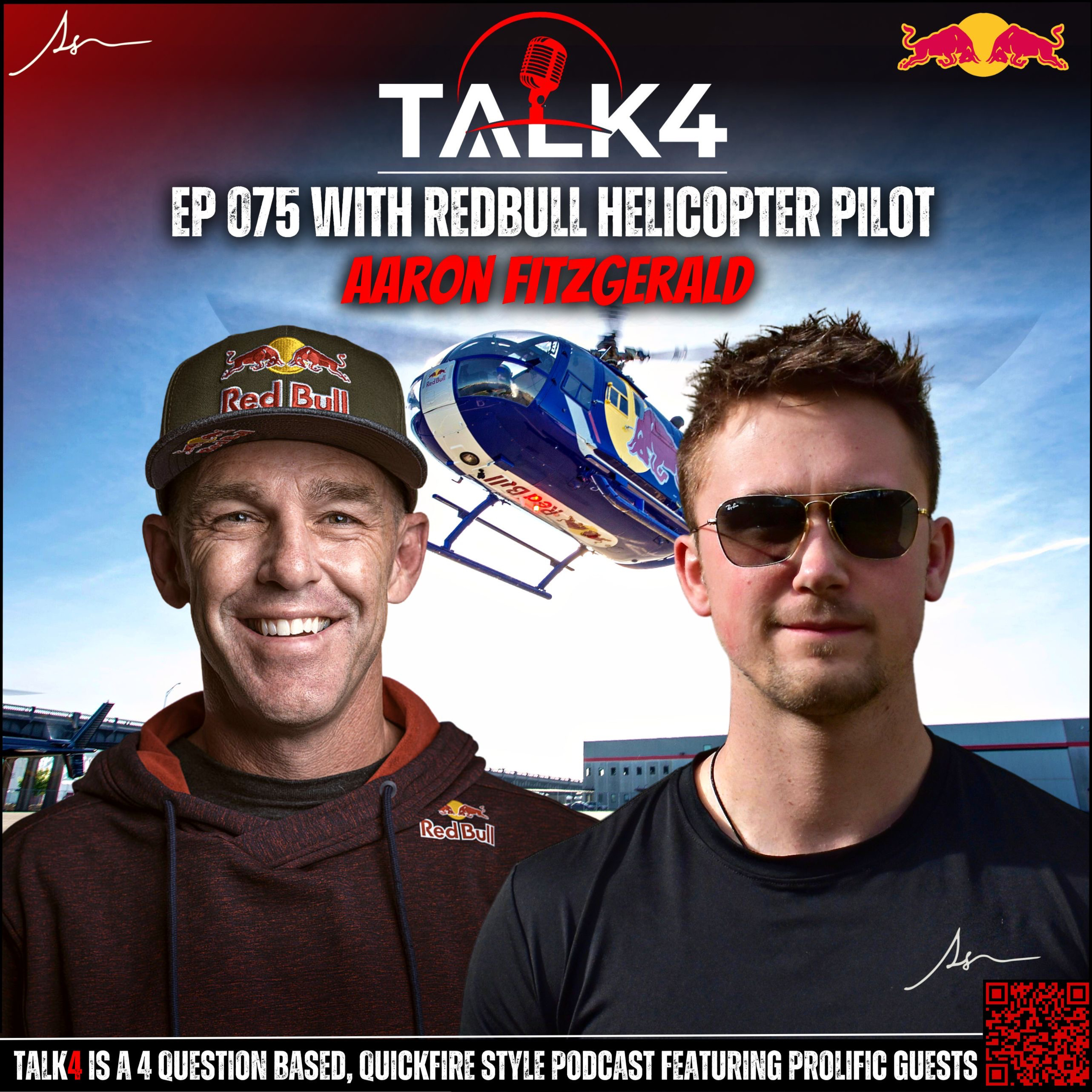 Aaron Fitzgerald | RedBull Helicopter Aerobatics Pilot “Flying Bulls” | Talk4 #075 louisskupien.com
