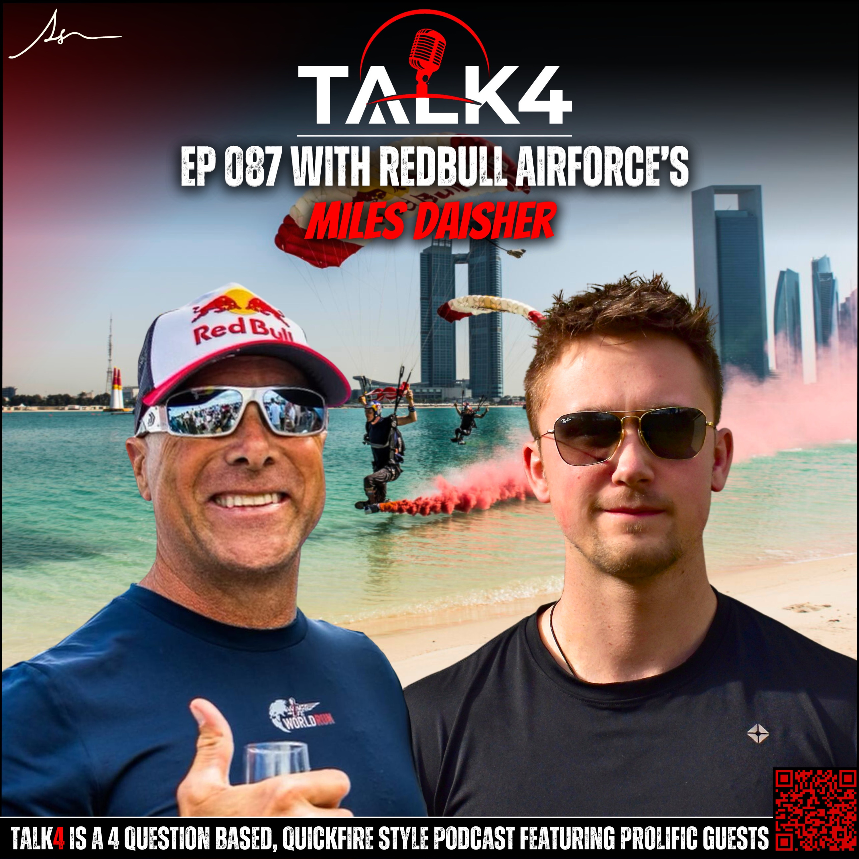 Miles Daisher | RedBull Airforce BaseJumper & Parachuter Athlete | Talk4 EP 087 | louisskupien.com