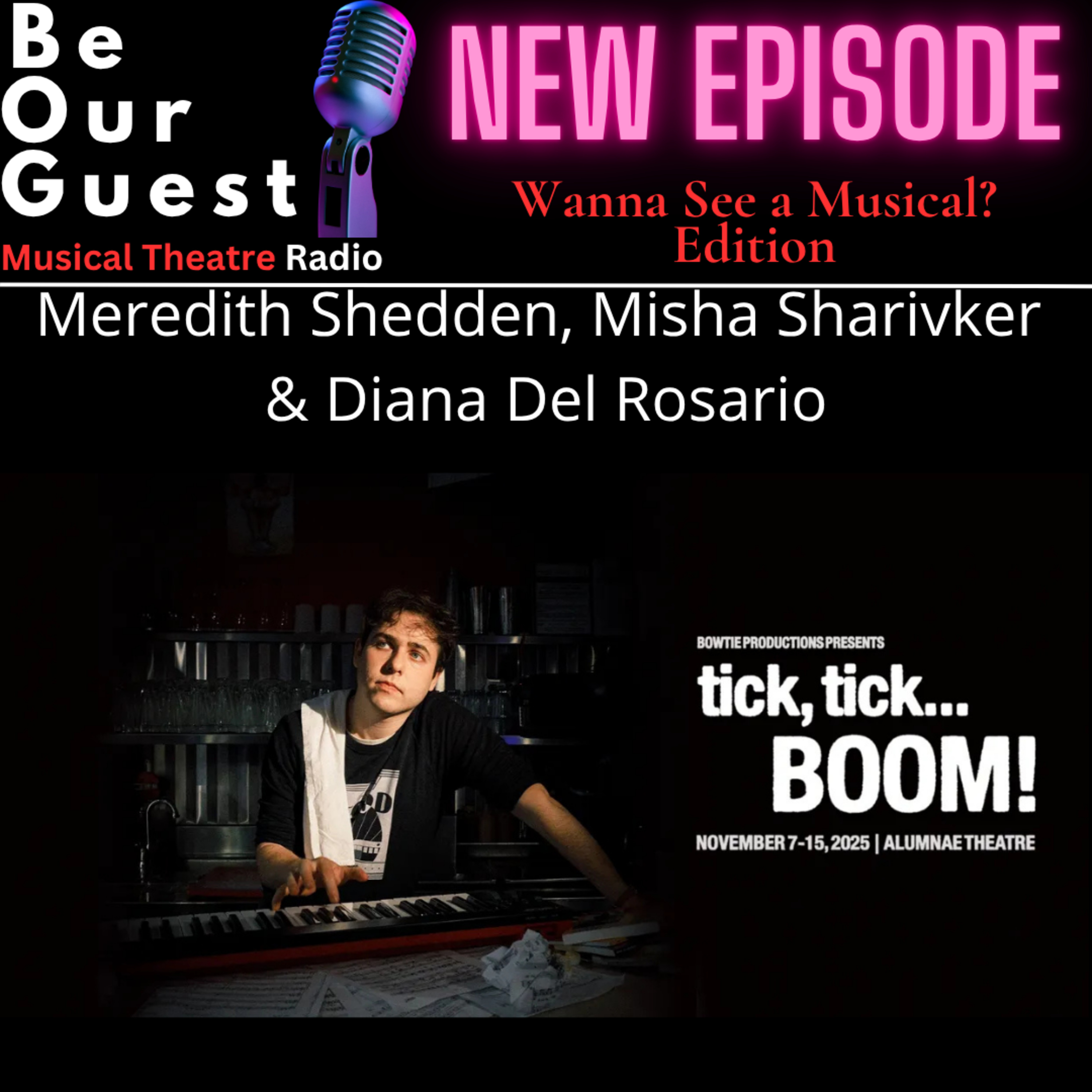Wanna See A Musical? with Diana Del Rosario, Misha Sharivker and Meredith Shedden (tick, tick...BOOM) episode artwork