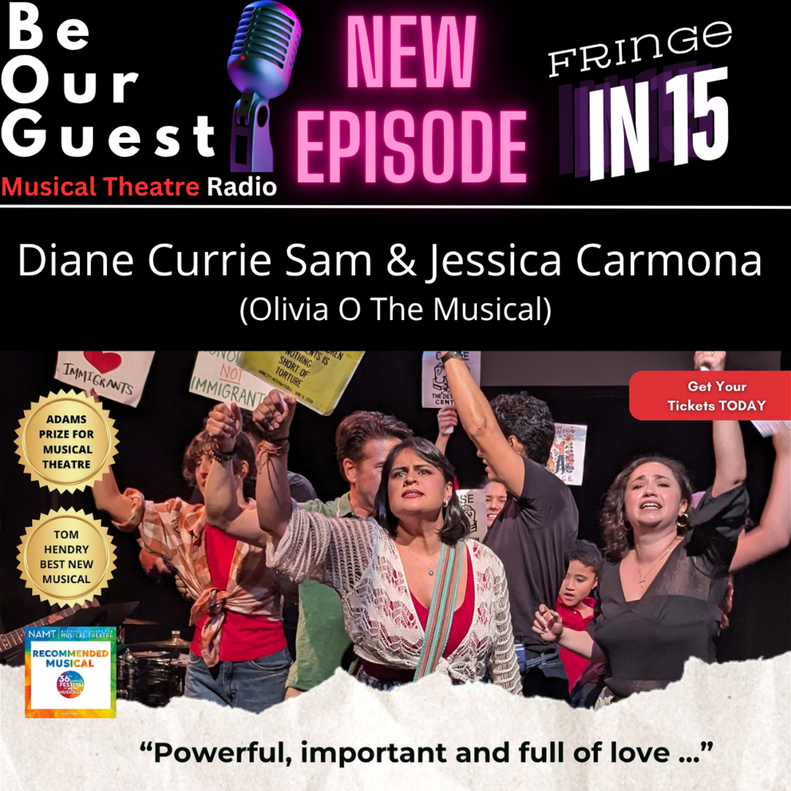 Fringe in 15 with Diane Currie Sam and Jessica Carmona (Olivia O The Musical) episode artwork