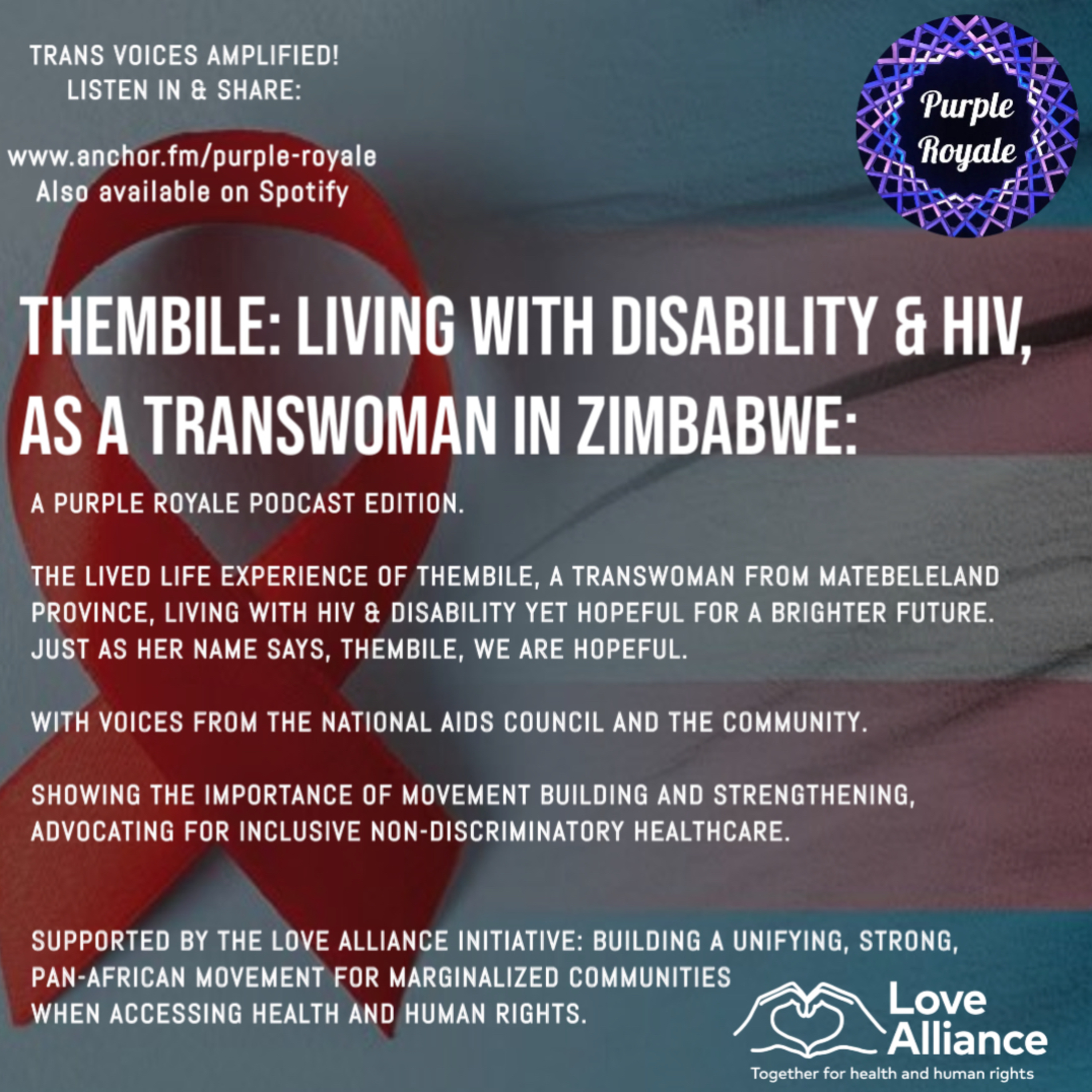 Thembile: Living with Disability & HIV, As A Transwoman in Zimbabwe. episode artwork