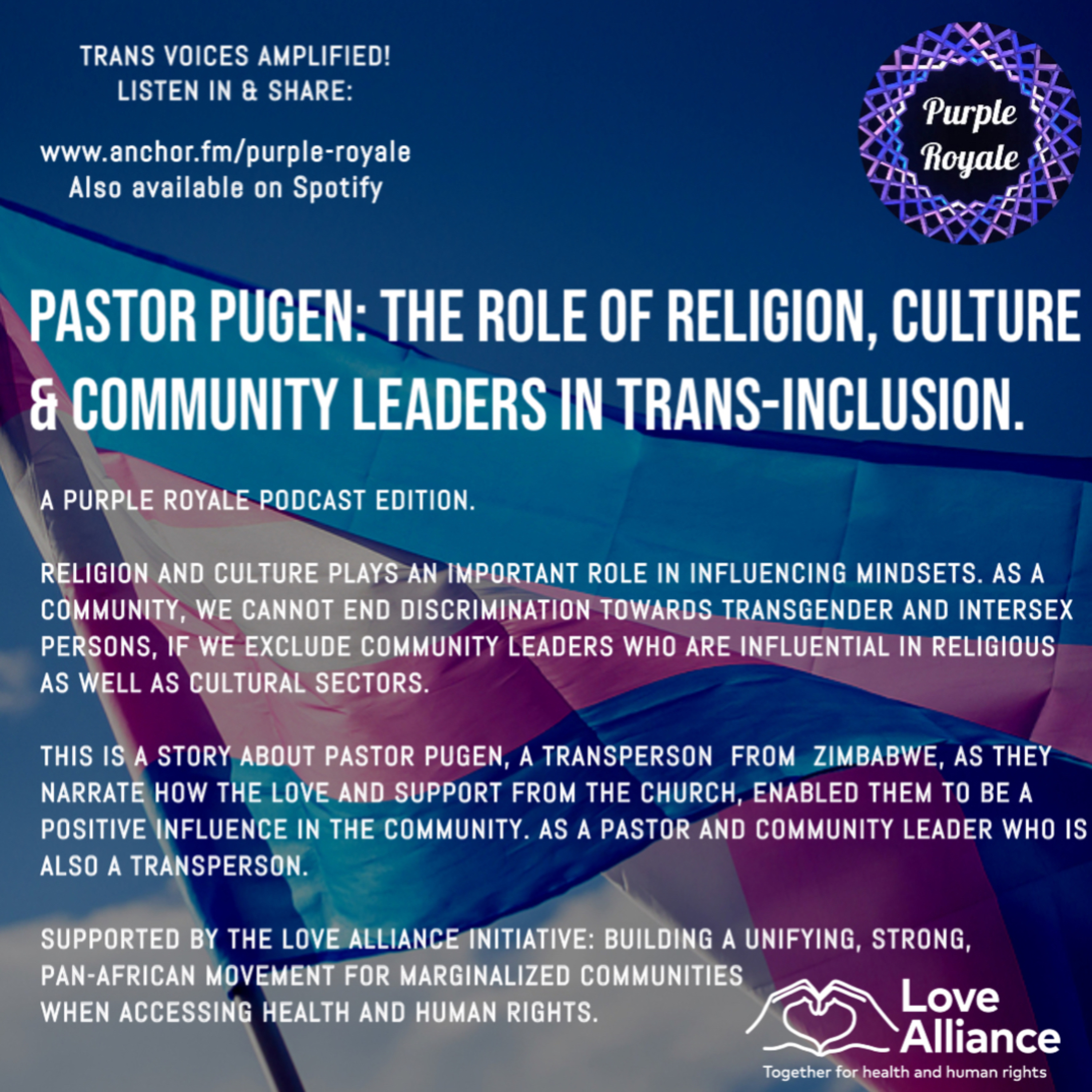 Pastor Pugen: The Importance of Religion & Culture in Trans-Inclusion. episode artwork