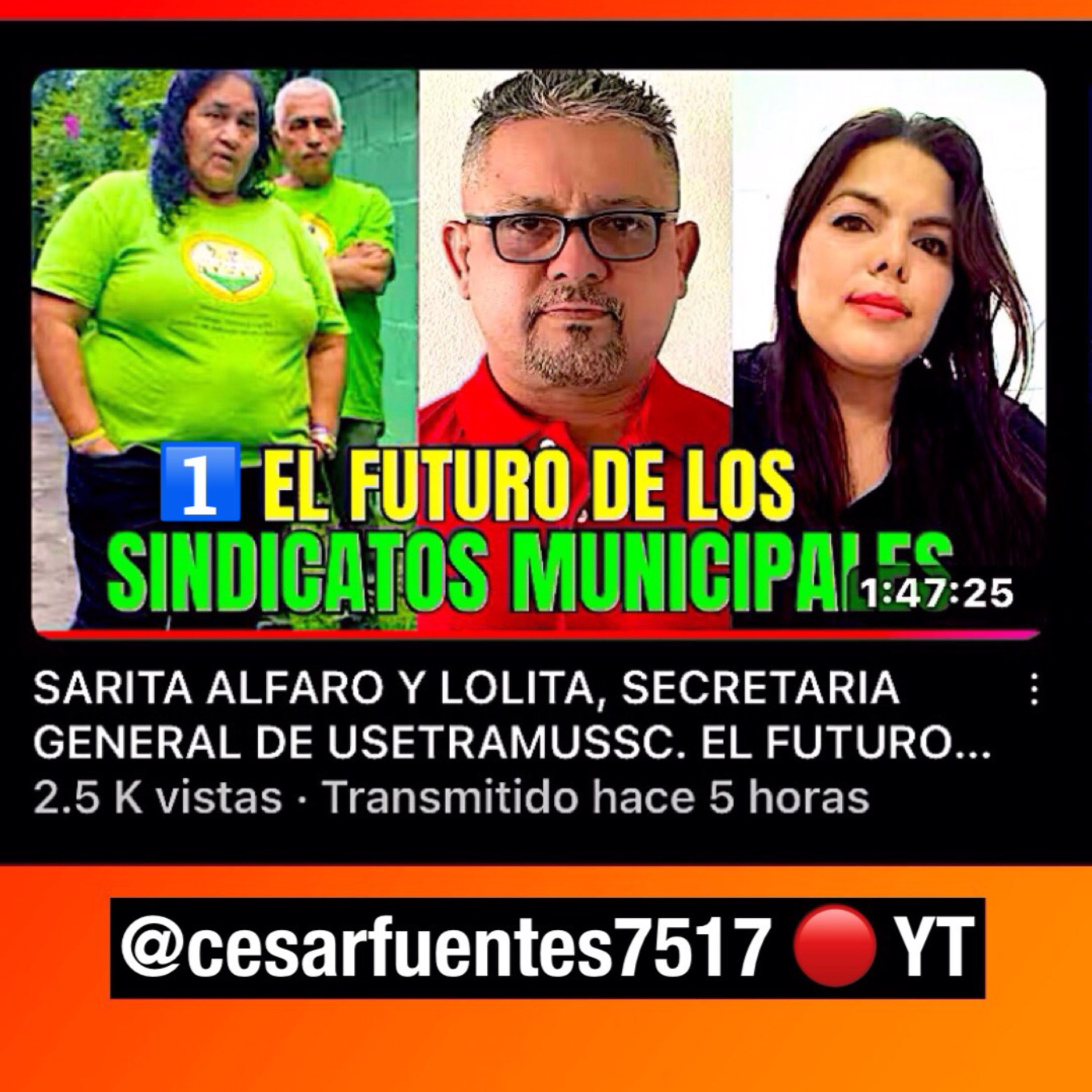 No.1 - EL FUTURO DE LOS SINDICATOS MUNICIPALES / Sara Alfaro, Lolita y César Fuentes / FullVideo en YT episode artwork