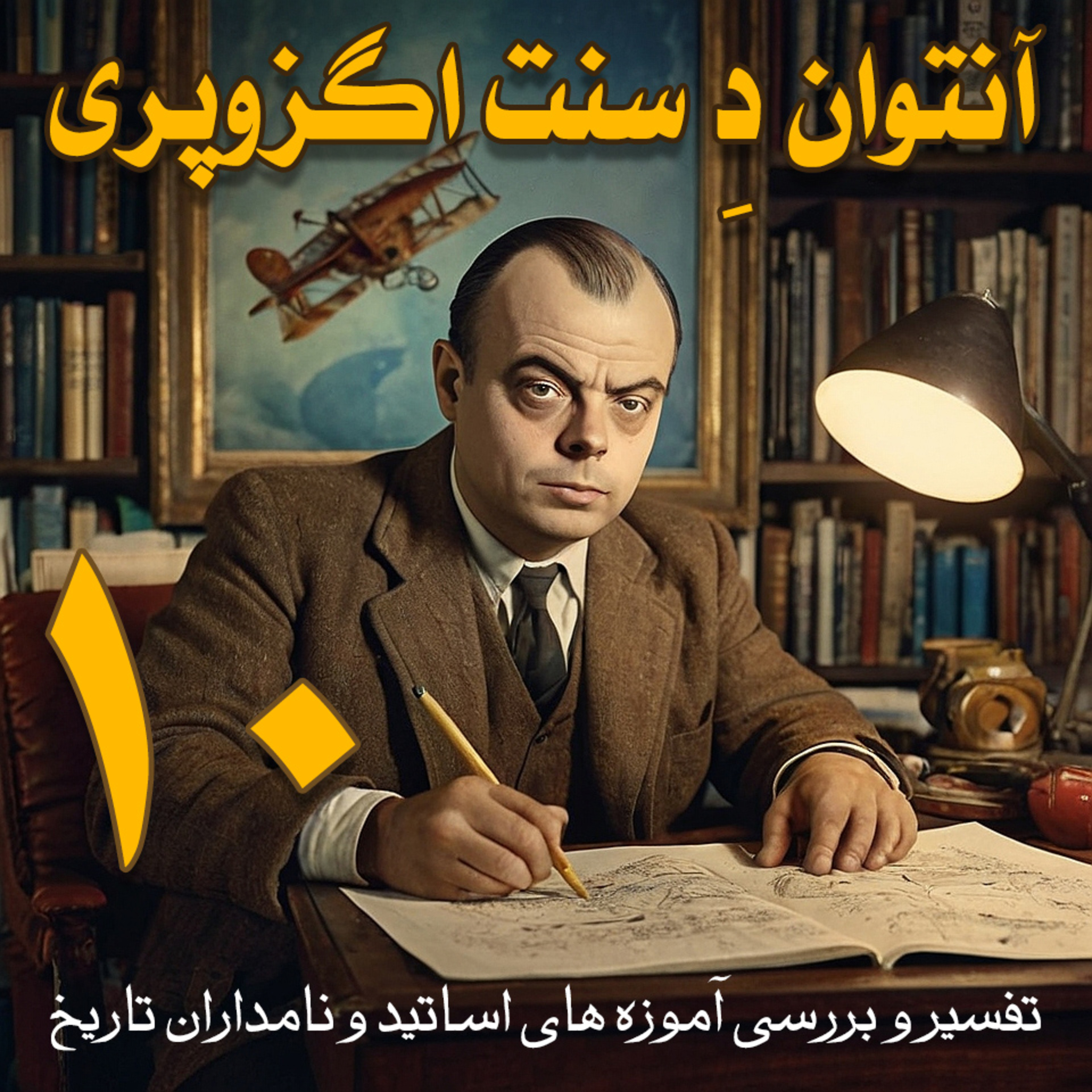 کاور آنتوان د سنت اگزوپری - قسمت دهم از تفسیر و بررسی آموزه های اساتید و نامداران تاریخ