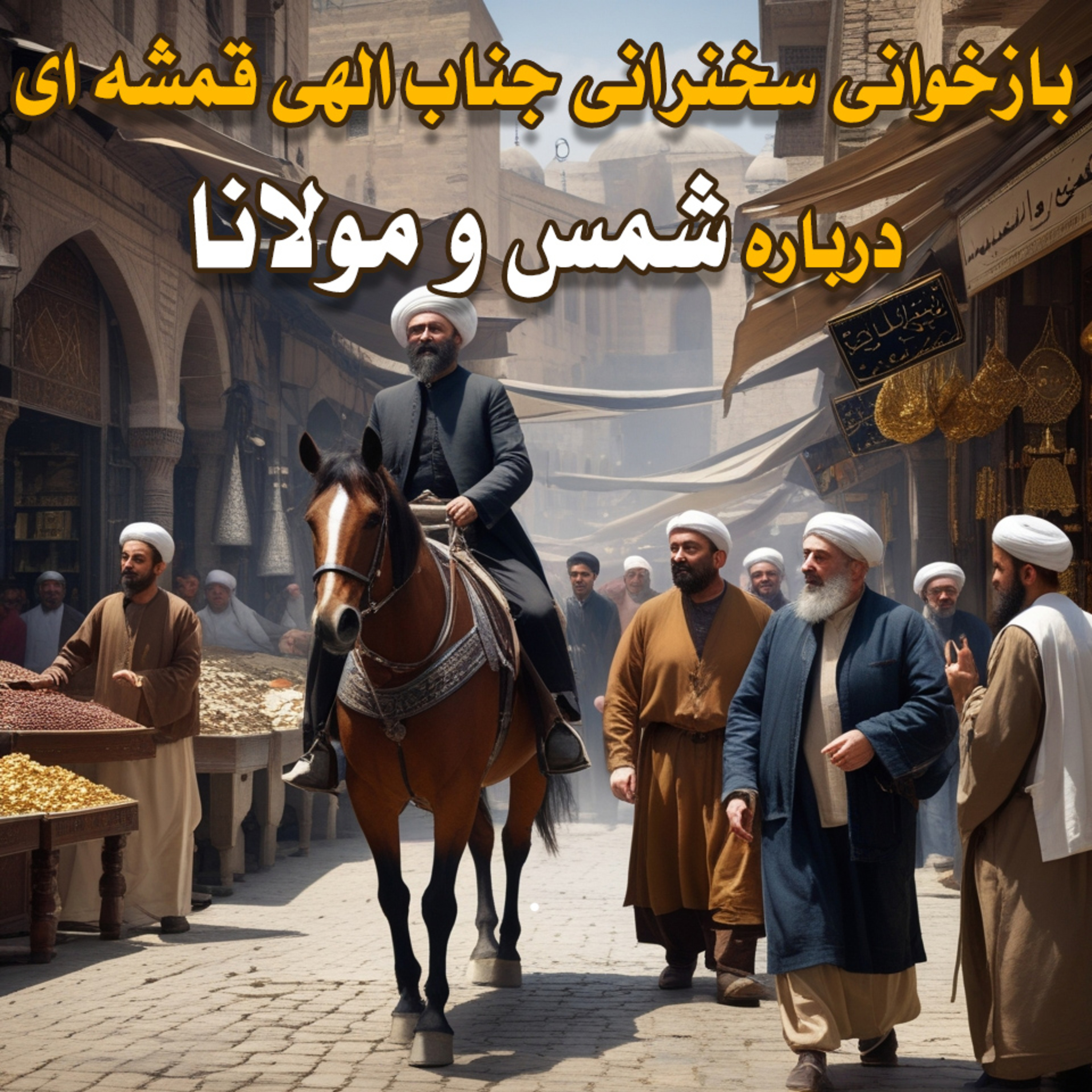 کاور بازخوانی و تفسیر سخنرانی جناب الهی قمشه ای درباره شمس و مولانا